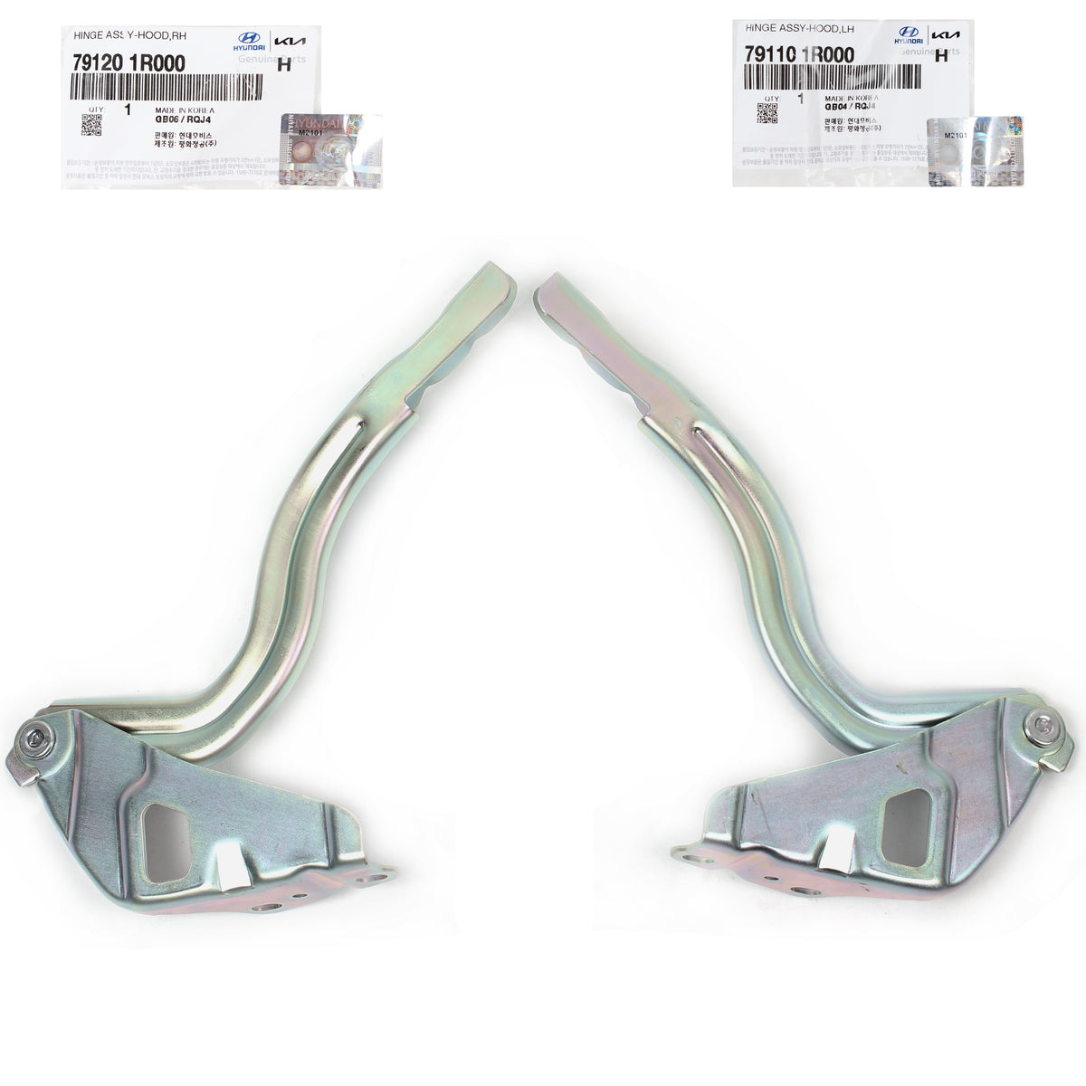 GENUINE Hood Hinge LEFT &amp; RIGHT for 12-17 Hyundai Accent 791101R000 791201R000
