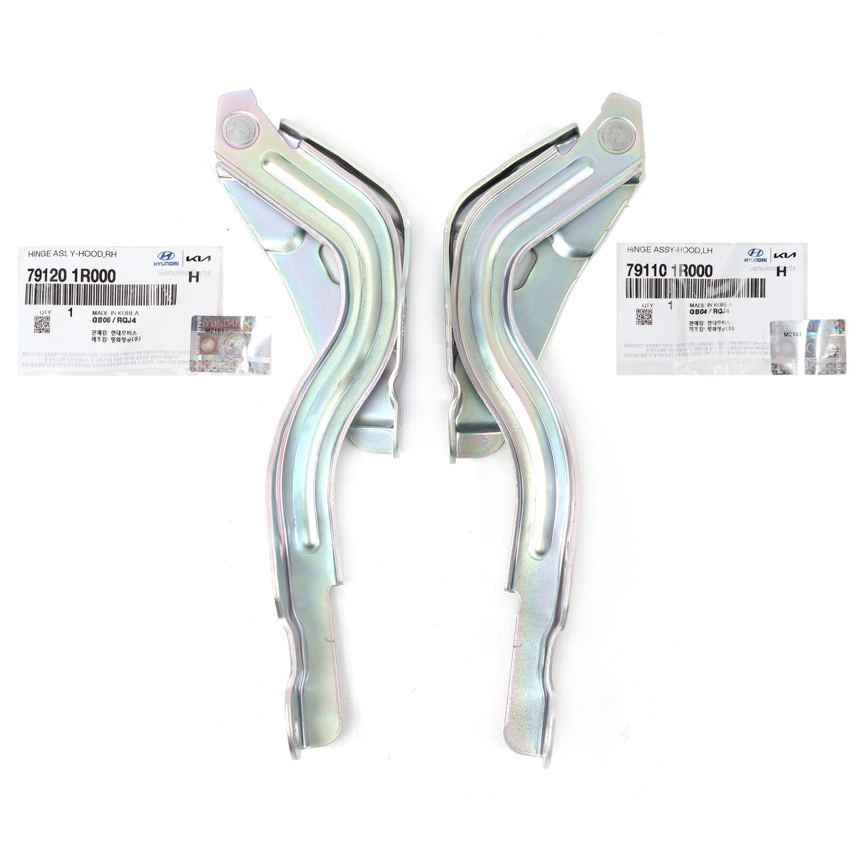 GENUINE Hood Hinge LEFT &amp; RIGHT for 12-17 Hyundai Accent 791101R000 791201R000