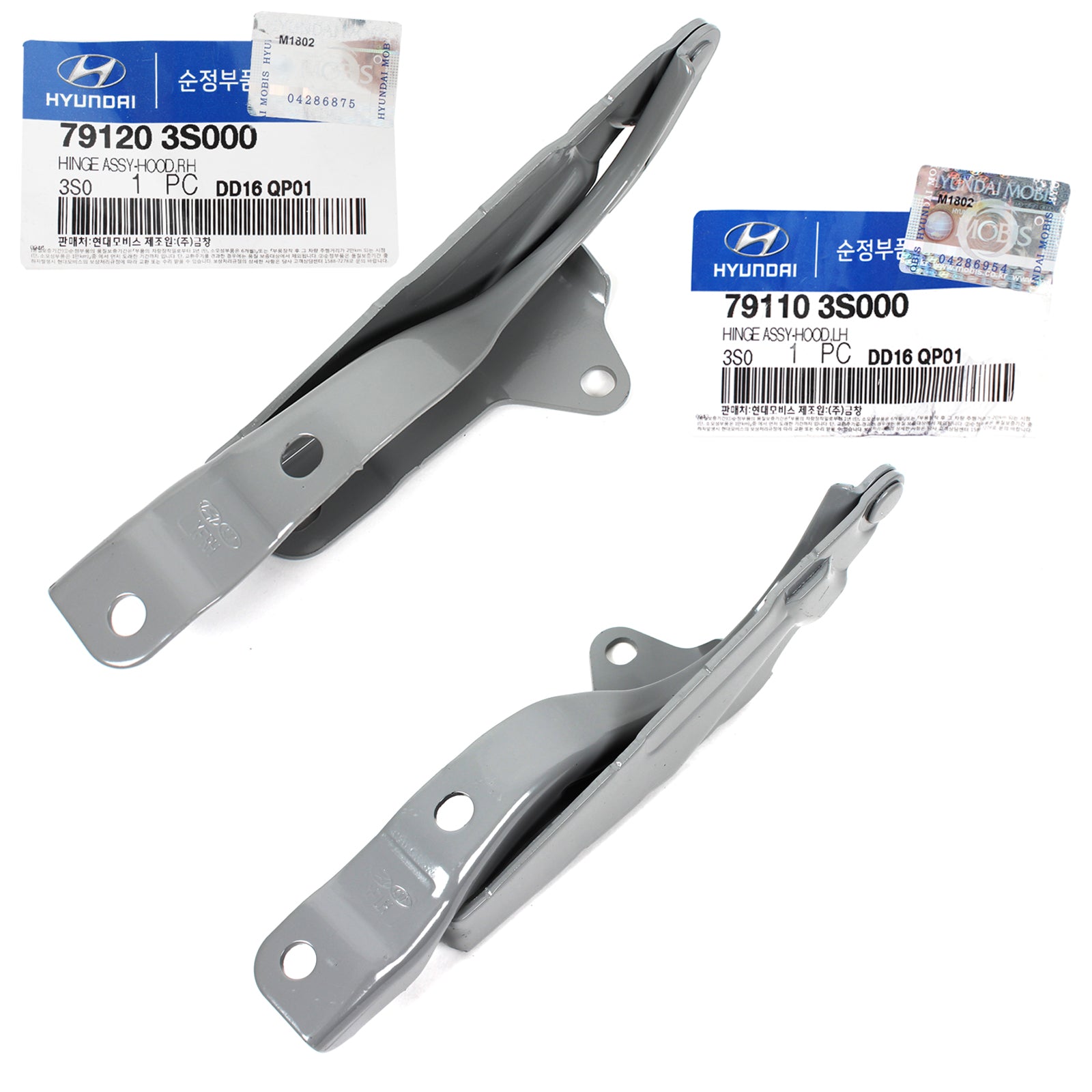 GENUINE Hood Hinge LEFT & RIGHT for 11-15 Hyundai Sonata 791103S000 791203S000