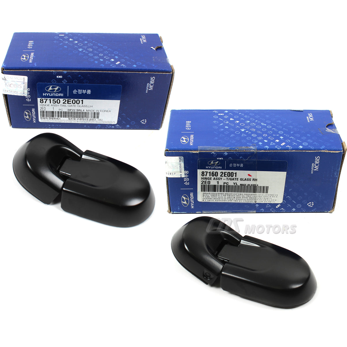 OEMHinge Tailgate Glass LT &amp; RT for 05-09 Hyundai Tucson 871502E001 871602E001