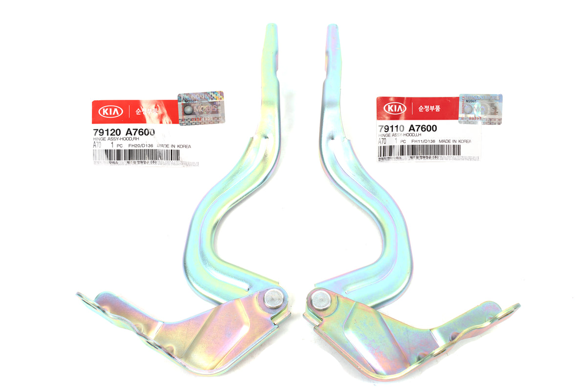 OEM Hood Hinge LEFT &amp; RIGHT for 2014-2018 Kia Forte Forte5 79110A7600 79120A7600
