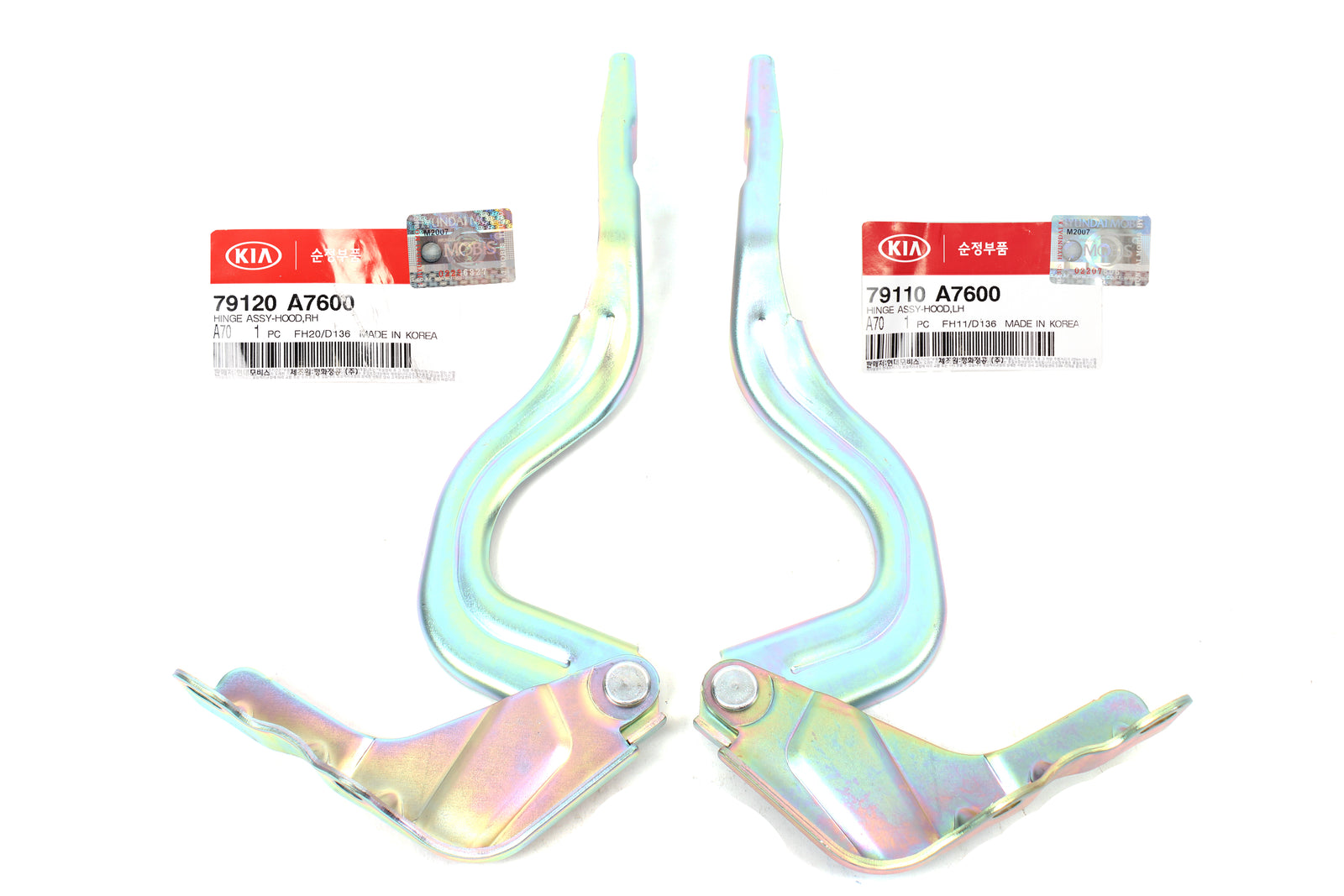 OEM Hood Hinge LEFT & RIGHT for 2014-2018 Kia Forte Forte5 79110A7600 79120A7600