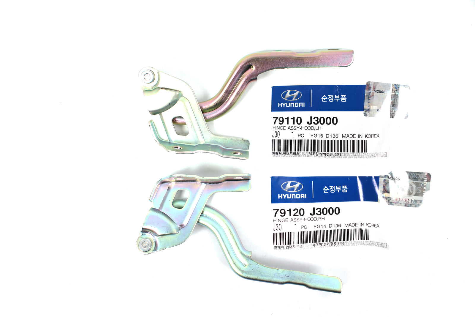 OEM Hood Hinge LEFT & RIGHT for 19-21 Hyundai Veloster 79110J3000 79120J3000