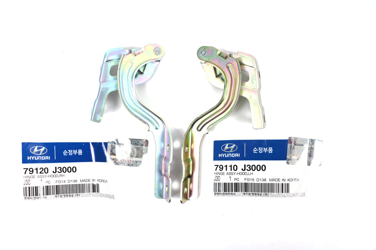 OEM Hood Hinge LEFT &amp; RIGHT for 19-21 Hyundai Veloster 79110J3000 79120J3000