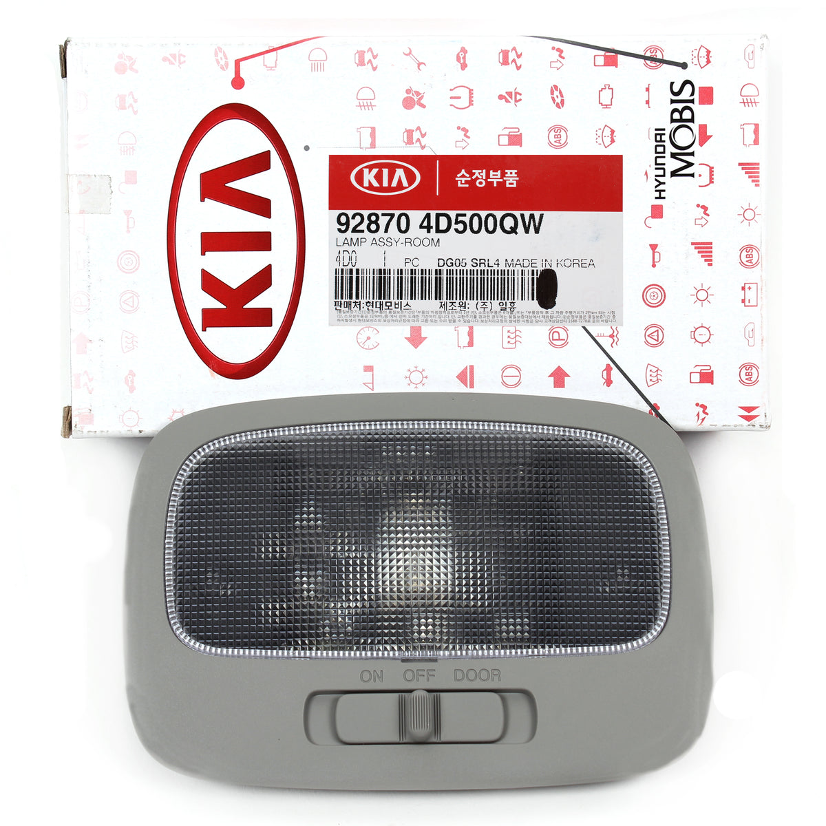 GENUINE Interior Overhead lamp Gray for 08-14 Kia Rondo Sedona OEM 928704D500QW