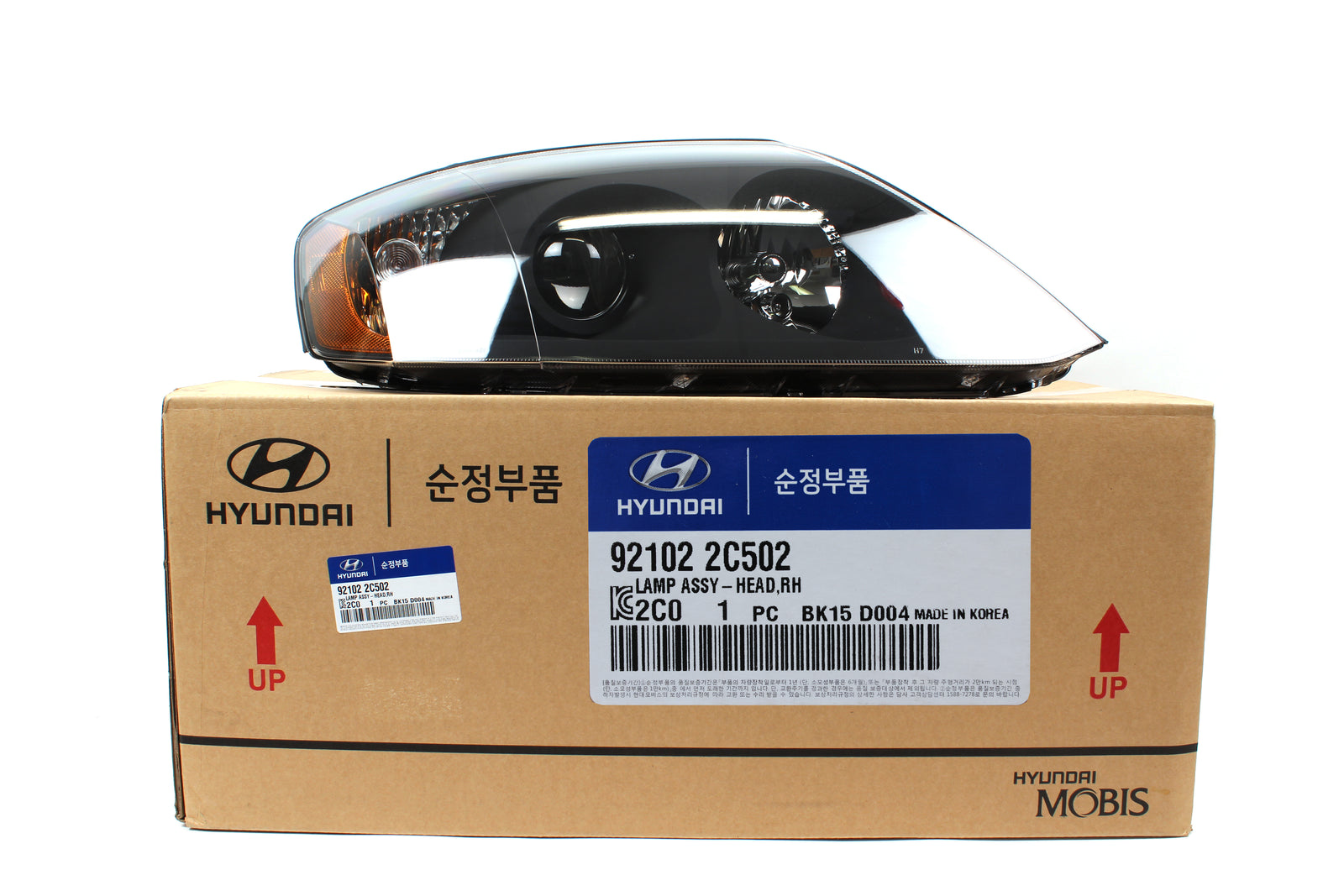 GENUINE HEAD LIGHT BLACK BEZEL RIGHT for 01-06 HYUNDAI TIBURON 921022C500