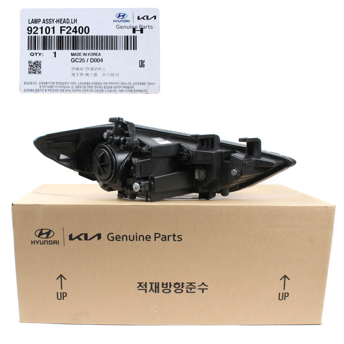 GENUINE HID DRL Headlight LEFT DRIVER for 2018 Hyundai Elantra Sport 92101F2400