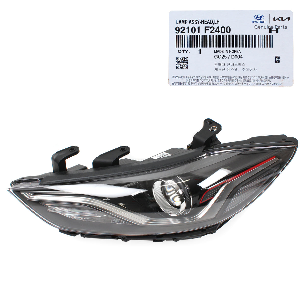 GENUINE HID DRL Headlight LEFT DRIVER for 2018 Hyundai Elantra Sport 92101F2400