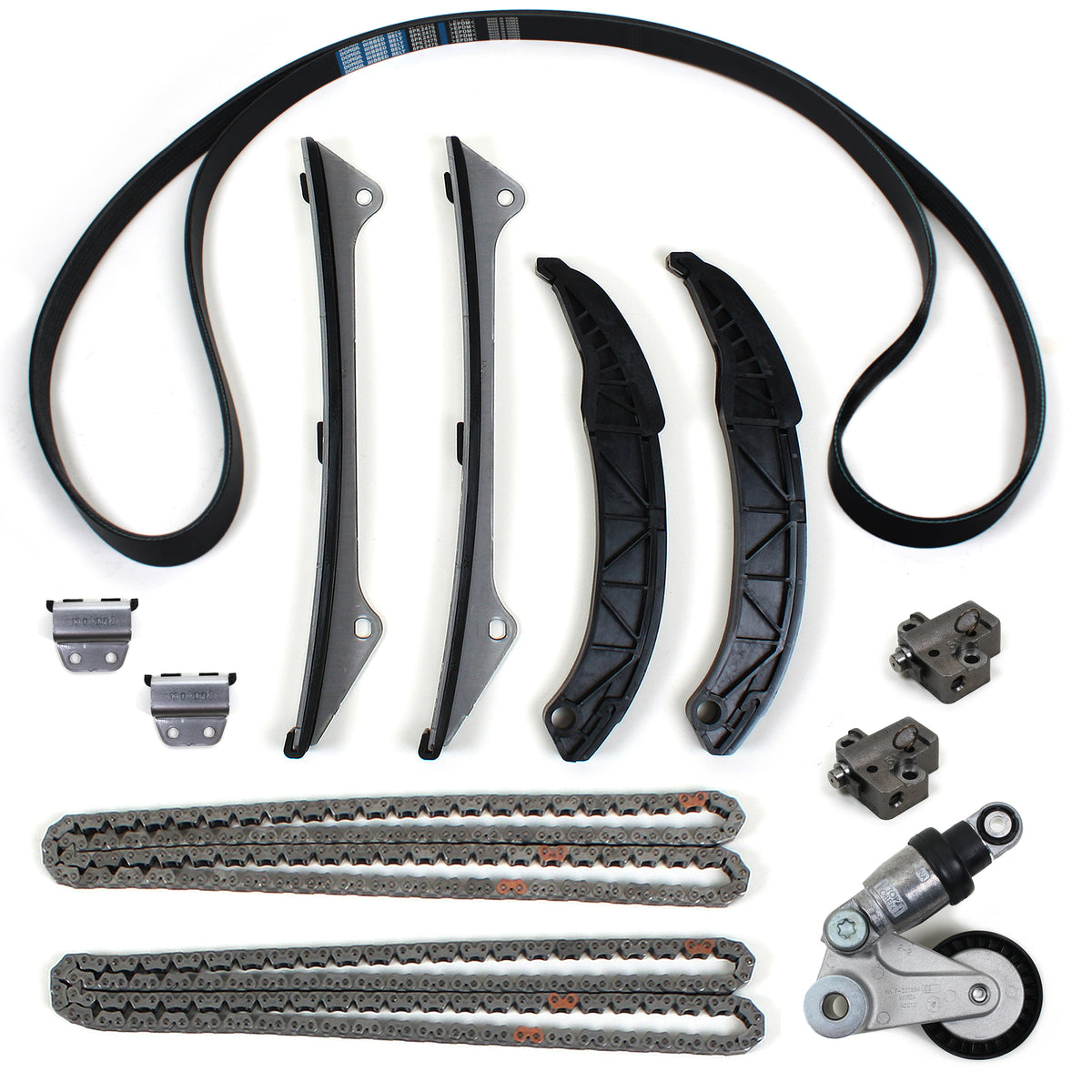 GENUINE Fits 06-10 Hyundai Kia 3.3L 3.8L Timing Chain Kit &amp; Tensioner &amp; V-Belt