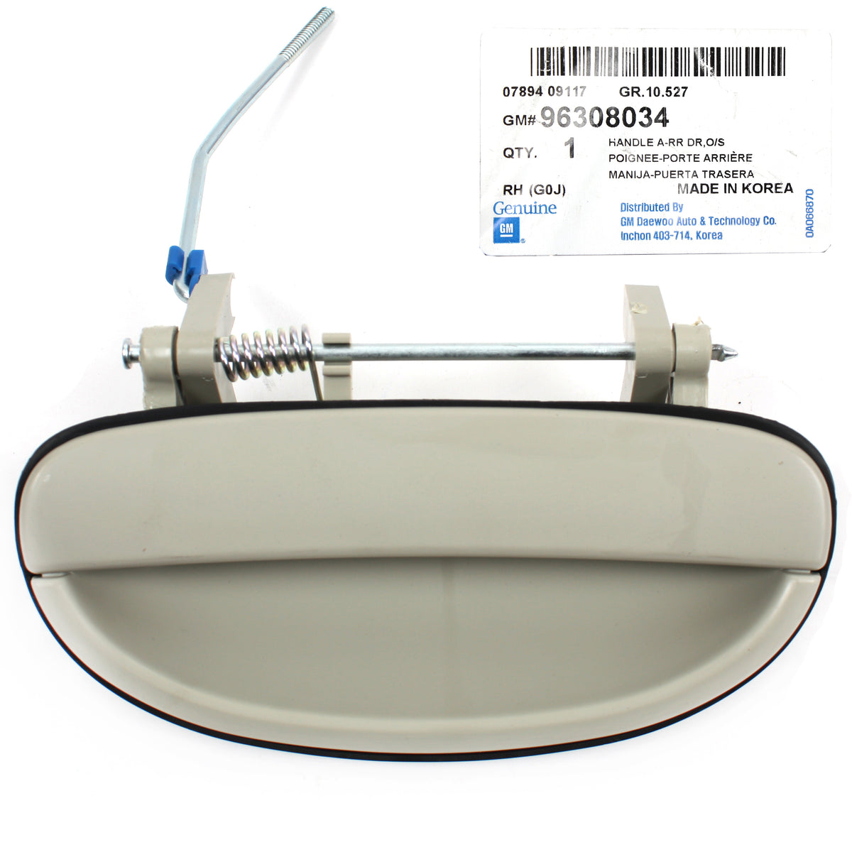 GENUINE Exterior Outside Door Handle REAR RIGHT OEM 99-02 Daewoo Nubira 96308034