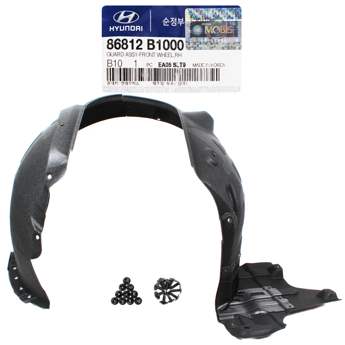 GENUINE Fender Liner Splash Shield FRONT RIGHT for Genesis G80 OEM 86812B1000