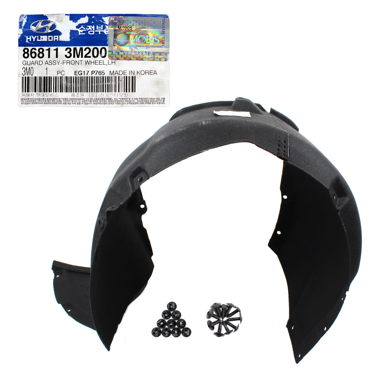 GENUINE Front Fender Liner LEFT &amp; RIGHT for Hyundai Genesis 09-14 868113M200