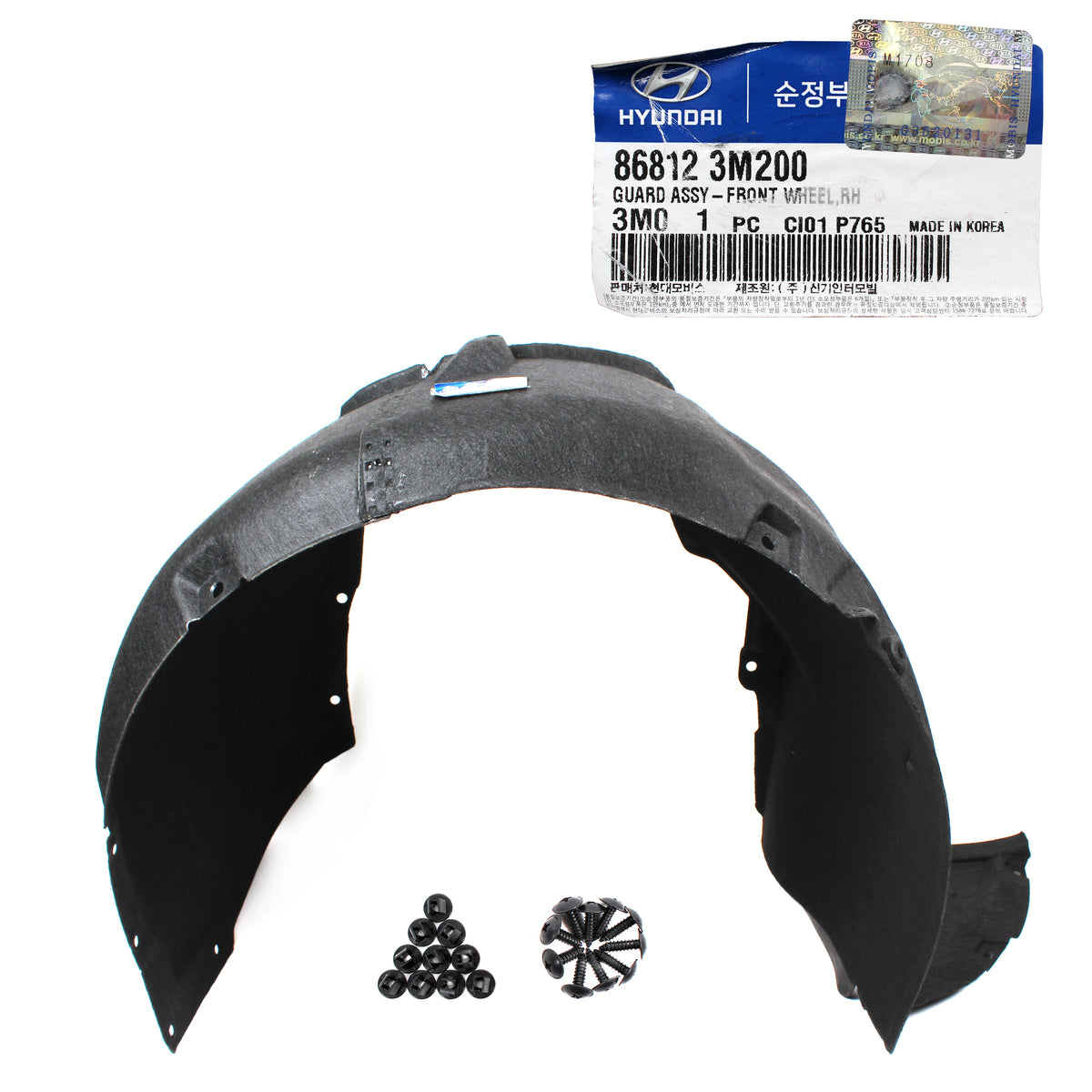 GENUINE Front Fender Liner LEFT &amp; RIGHT for Hyundai Genesis 09-14 868113M200