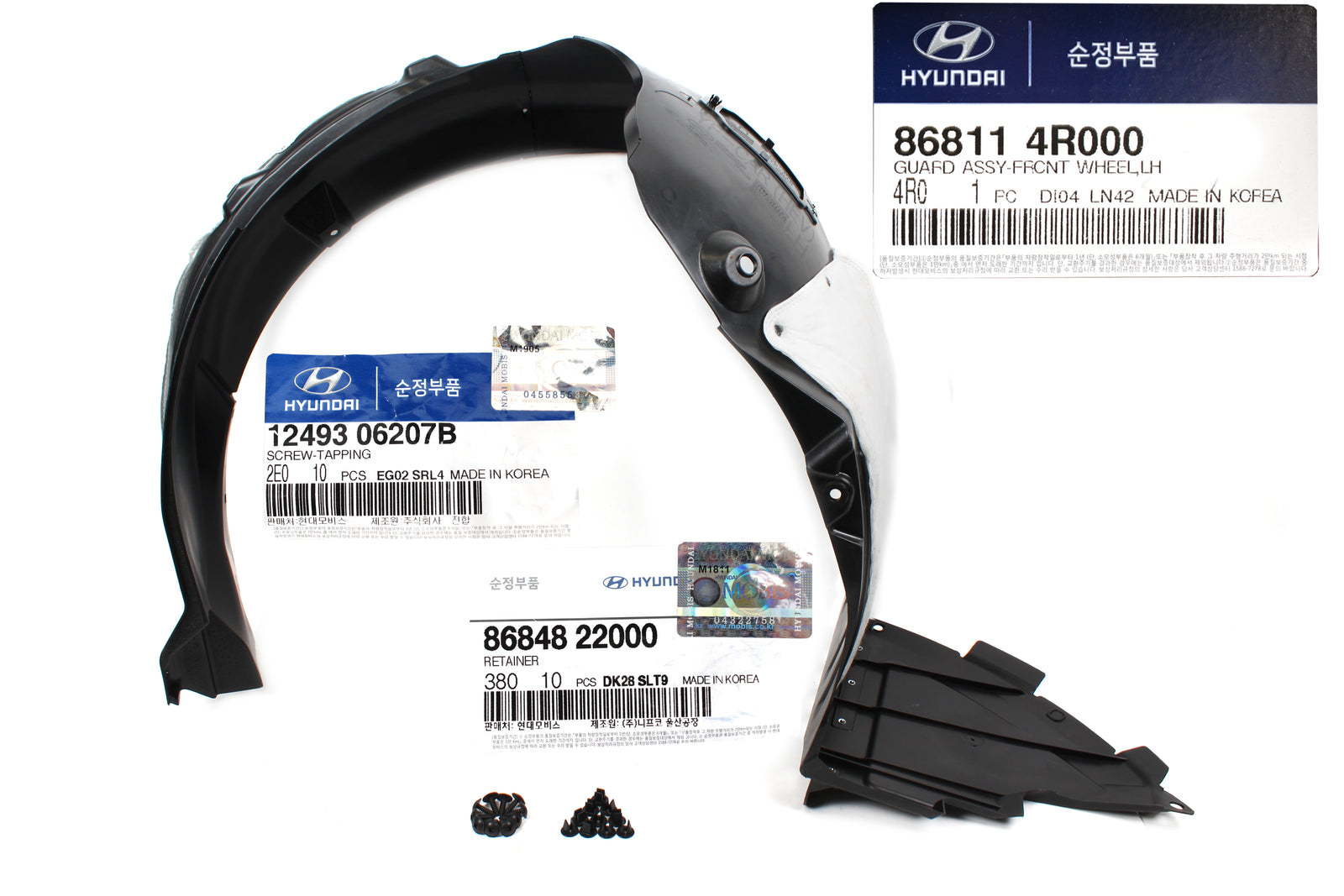 GENUINE FENDER LINER FRONT DRIVER for 11-15 HYUNDAI SONATA HYBRID 868114R000