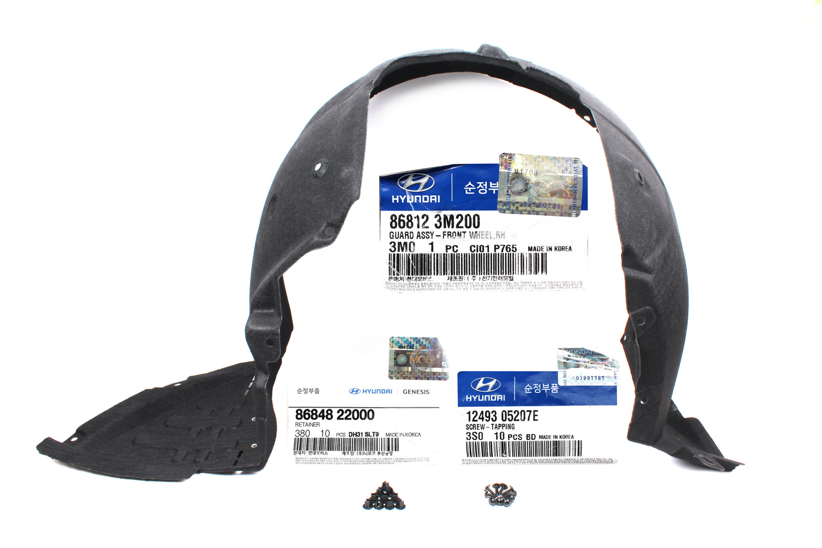 GENUINE Fender Liner Wheel Guard FRONT PASSENGER RH for 09-14 Genesis 868123M200