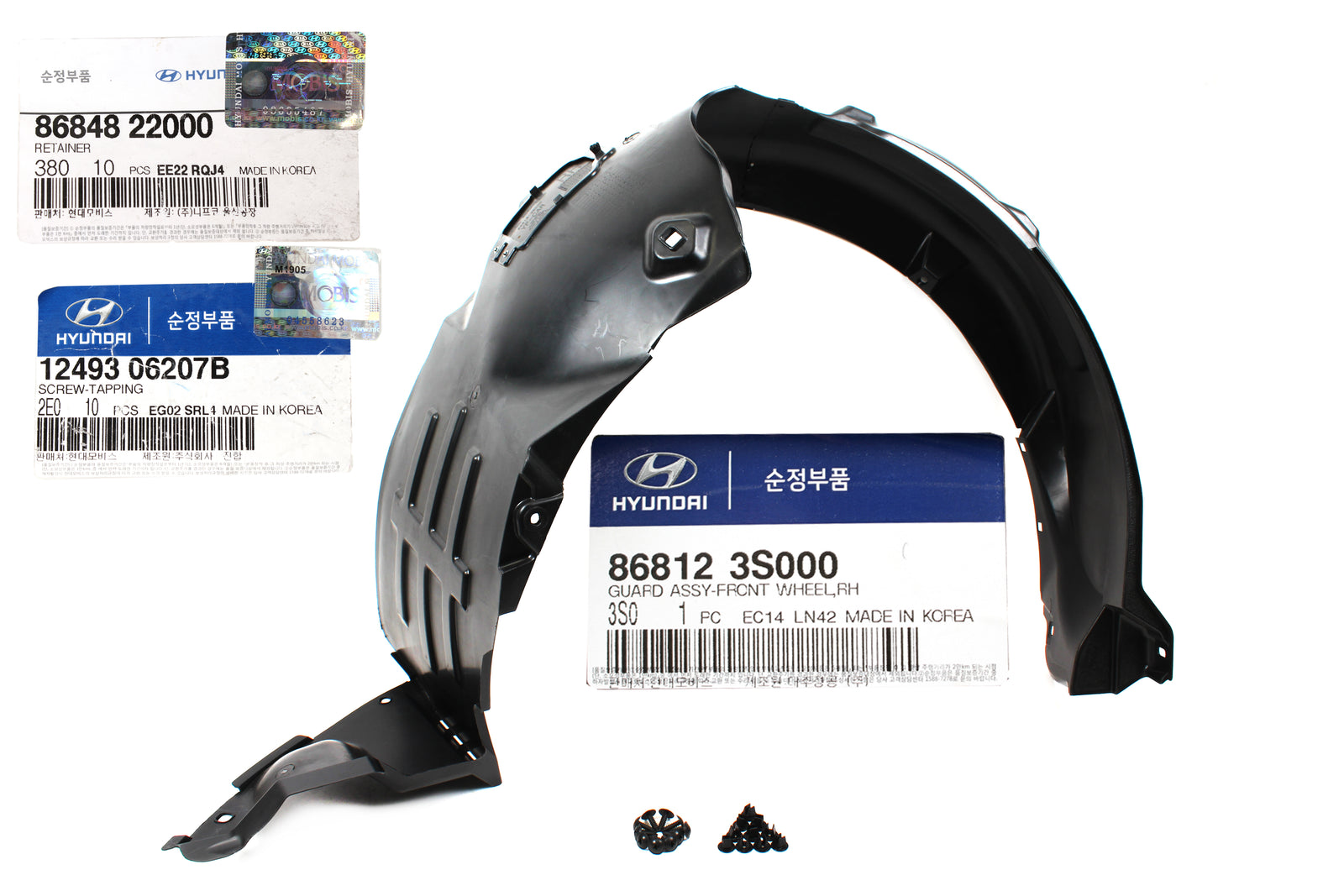 OEM FENDER LINER WHEEL GUARD FRONT PASSENGER for 11-14 SONATA 868123S000