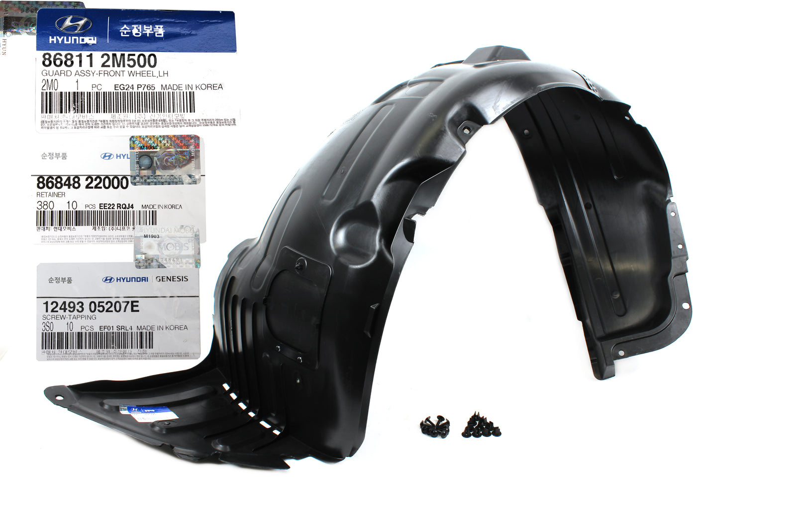 GENUINE Fender Liner Front Driver for 10-16 Hyundai Genesis Coupe 868112M500