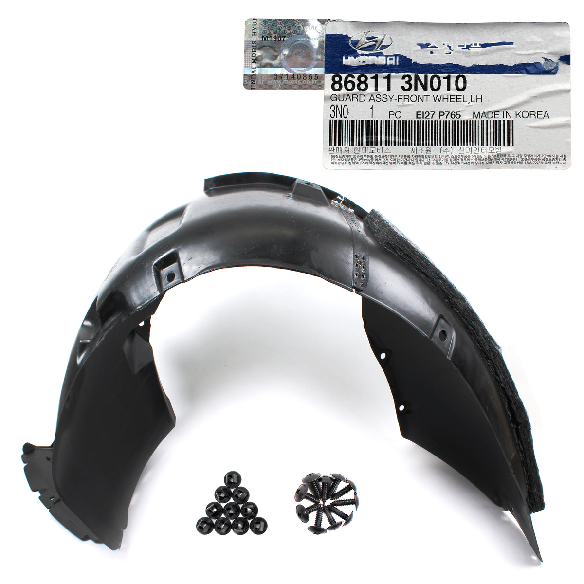 GENUINE Front Fender Liner LEFT &amp; RIGHT for 2011-2013 Hyundai Equus 868123N010