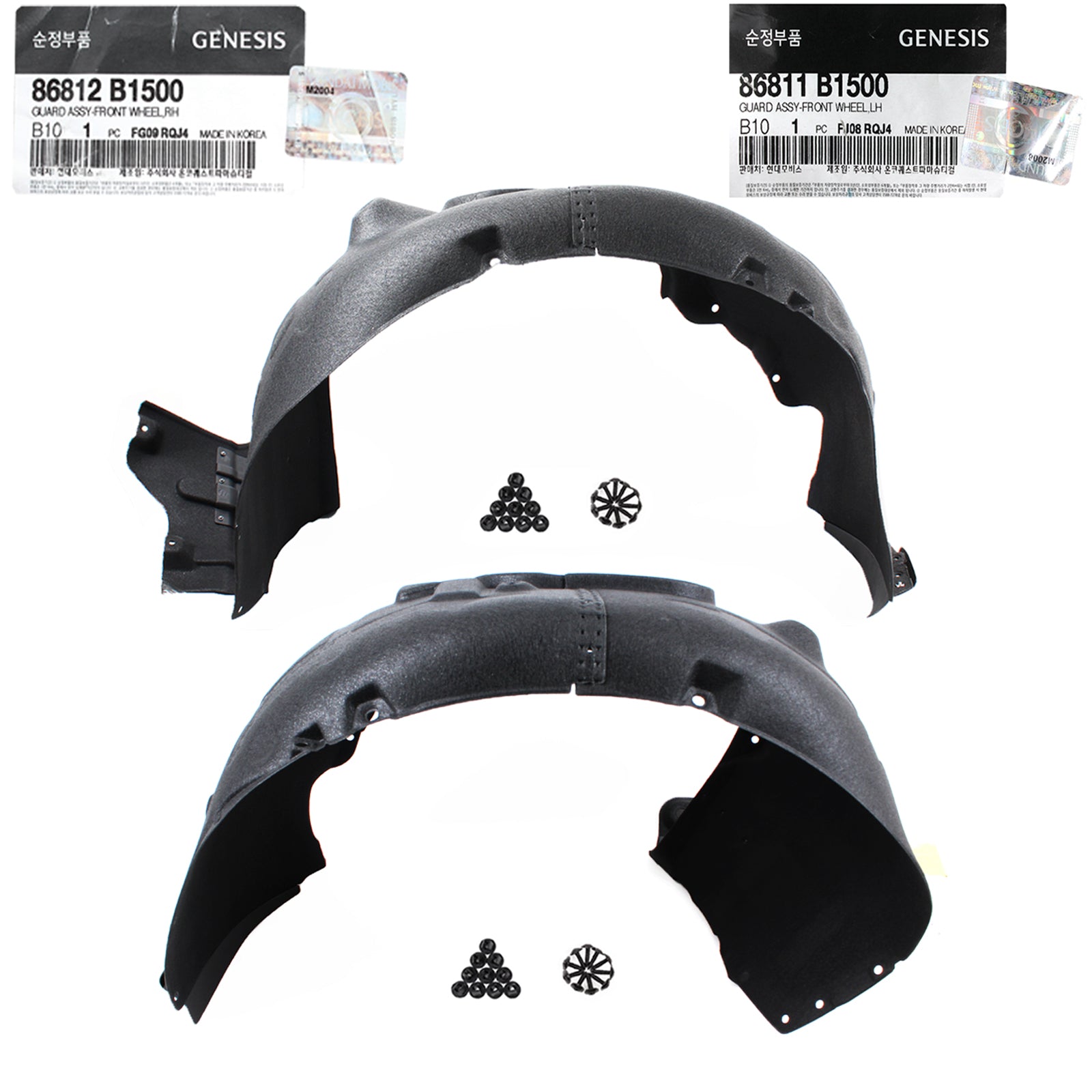 GENUINE Fender Liner LEFT & RIGHT for 2018-2020 GENESIS G80 3.8L 86812B1500