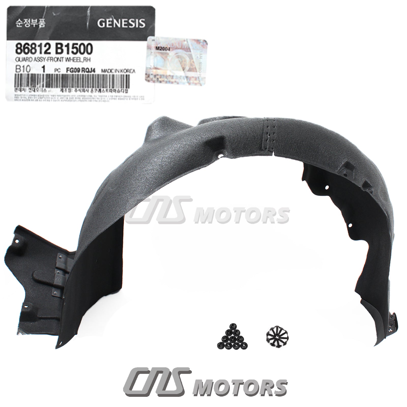 Fits 2018-2020 GENESIS G80 3.8L OEM Fender Liner RIGHT PASSENGER 86812B1500