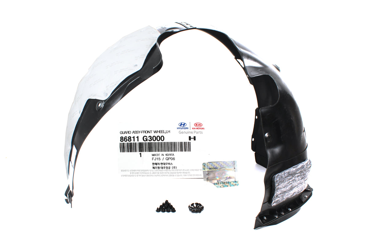 GENUINE Fender Liner FRONT LEFT DRIVER for 18-20 Hyundai Elantra GT 86811G3000