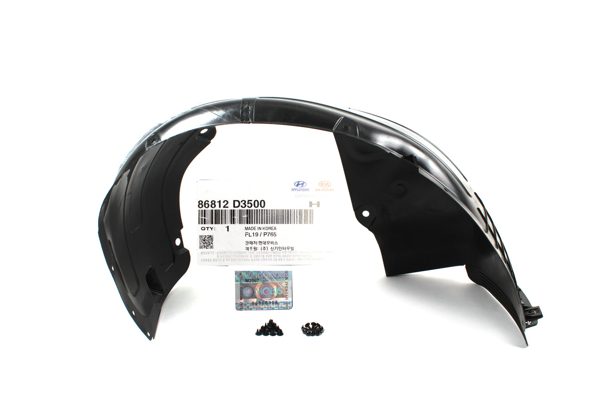 GENUINE Front Fender Liner RIGHT PASSENGER for 19-21 Hyundai Tucson 86812D3500