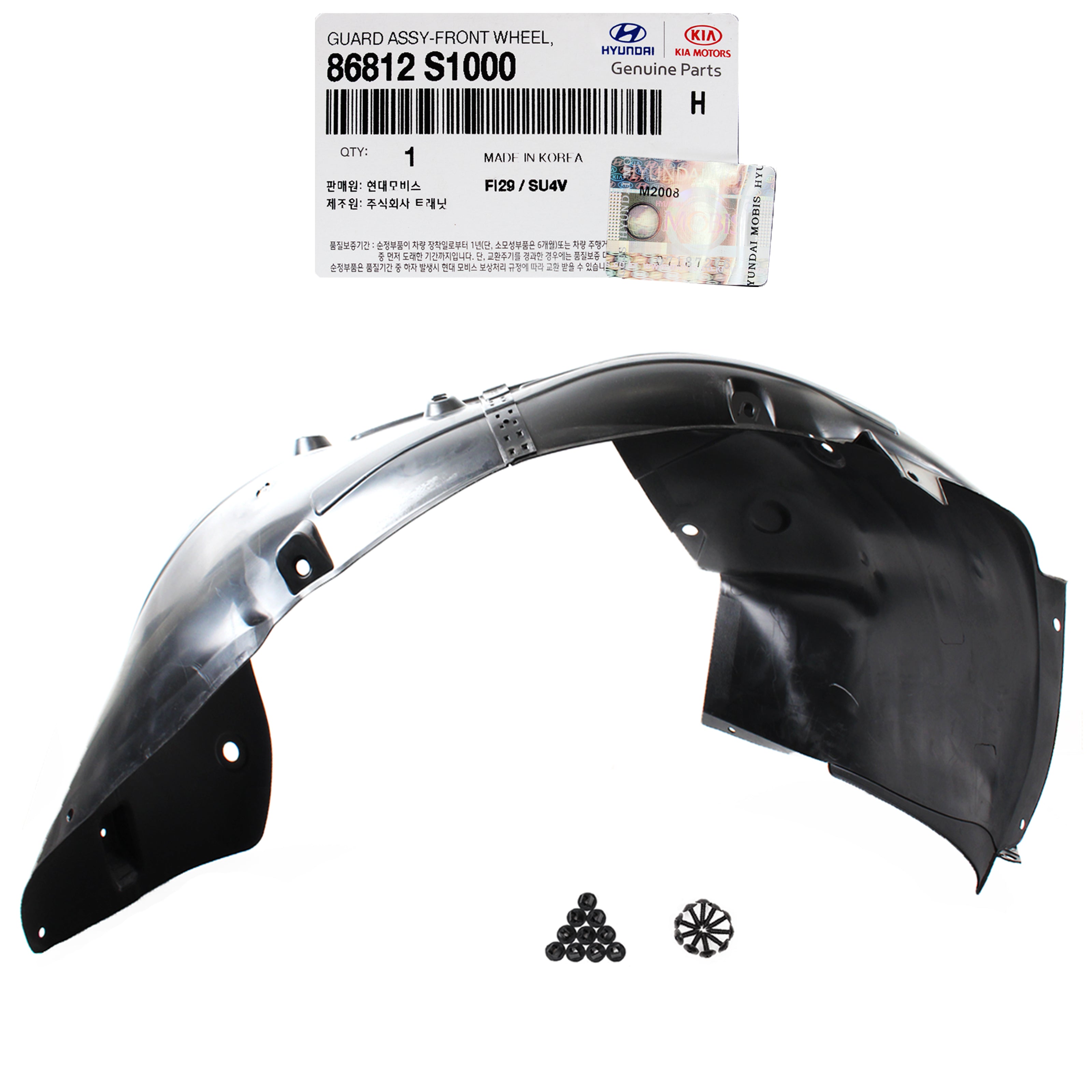 Genuine Hyundai Front Right Passenger Fender Liner For 2019-2021 Veloster – 86812J3000