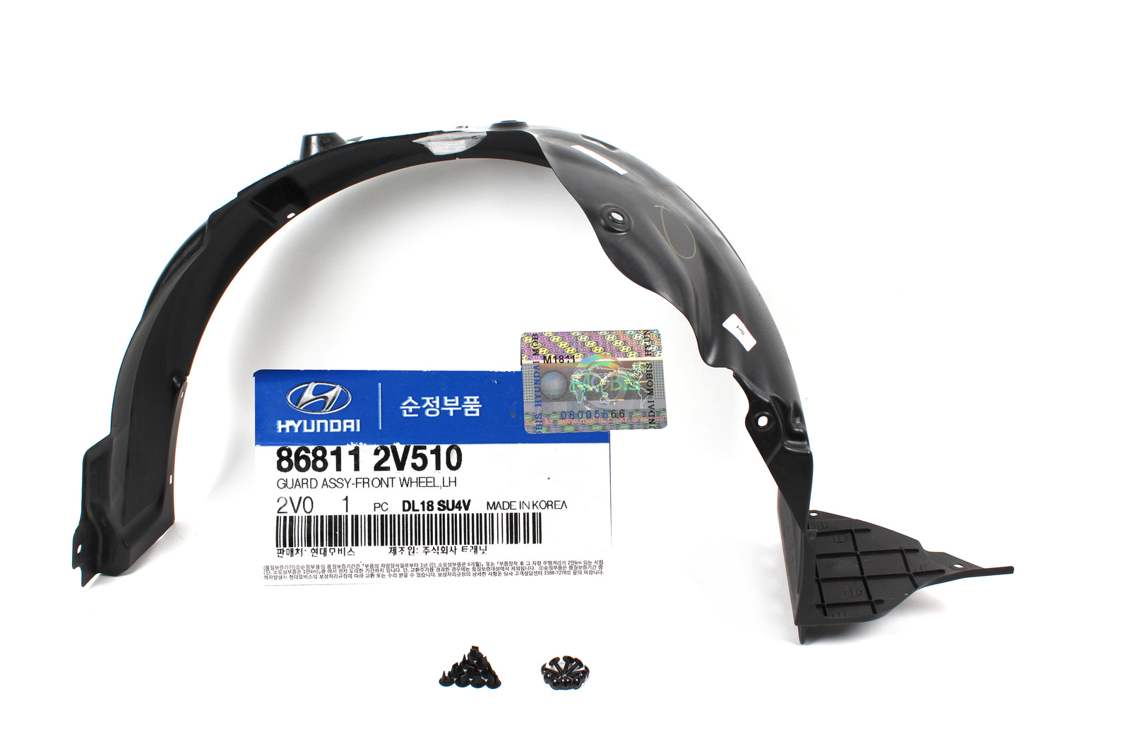 OEM Fender Liner FRONT LEFT DRIVER for 13-17 Hyundai Veloster Turbo 868112V510