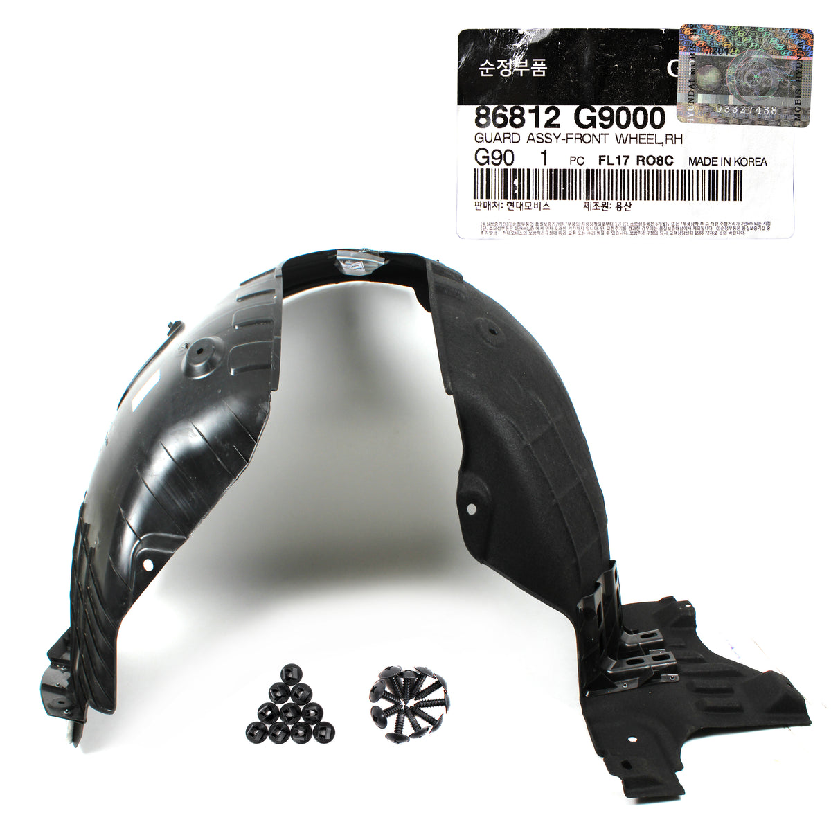 GENUINE Front Fender Liner LEFT &amp; RIGHT for 2019-2021 GENESIS G70 86812G9000