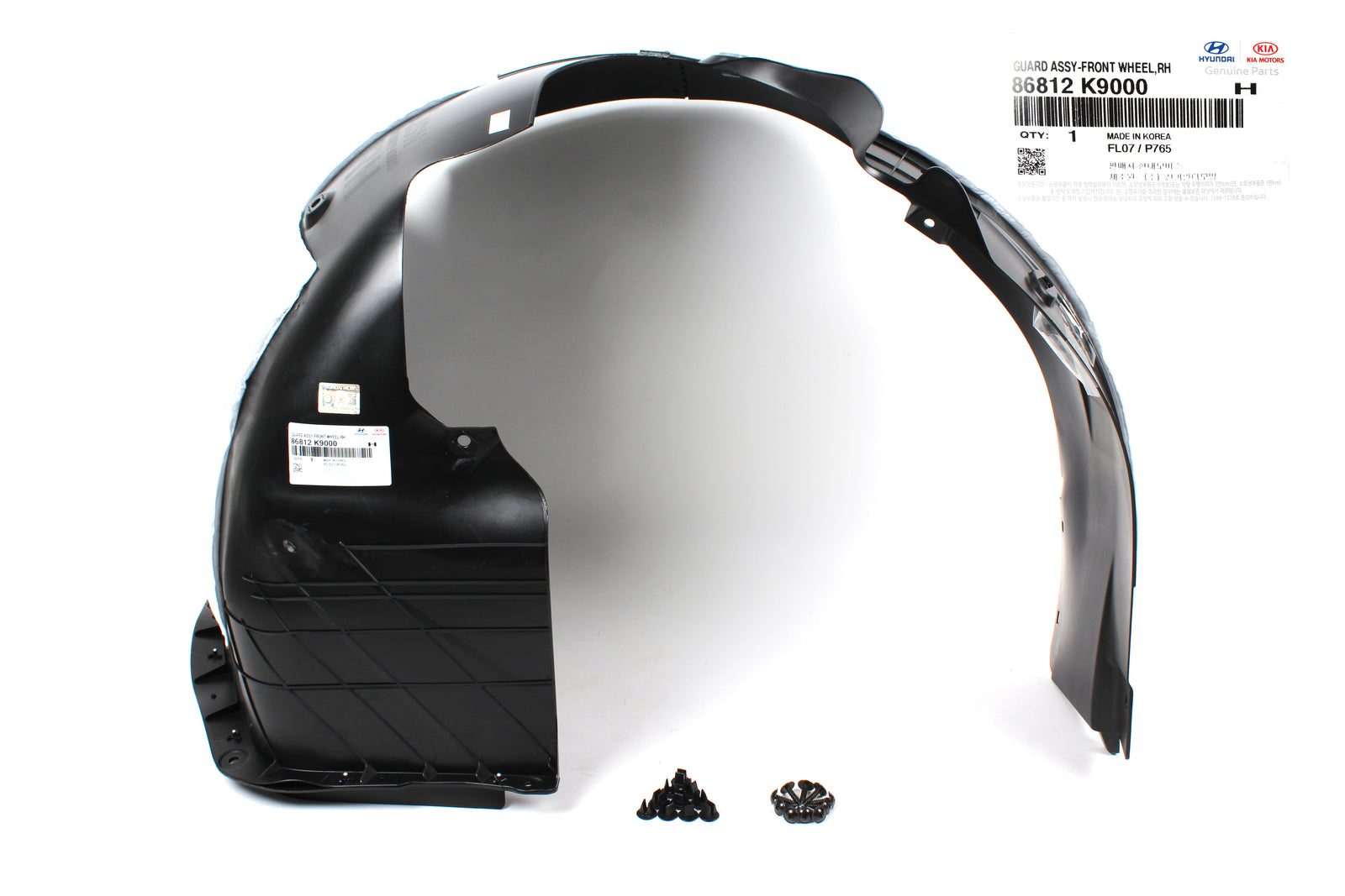 OEM Fender Liner FRONT RIGHT PASSENGER for 19-20 Hyundai Veloster N 86812K9000