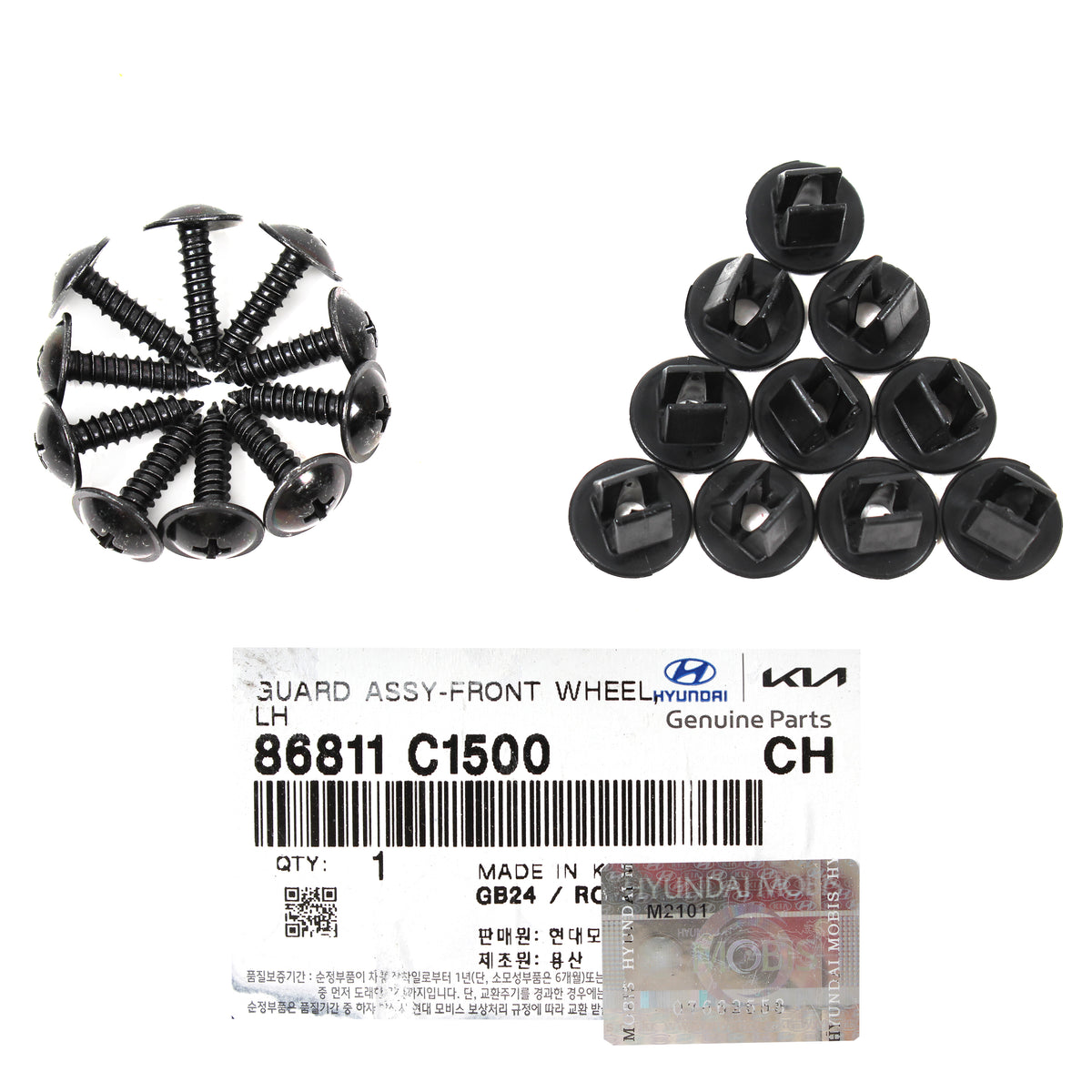 GENUINE Fender Liner FRONT LEFT DRIVER for 2018 2019 Hyundai Sonata 86811C1500