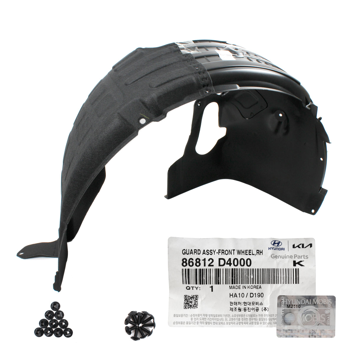 GENUINE Fender Liner FRONT RIGHT PASSENGER for 2016-2019 Kia Optima 86812D4000