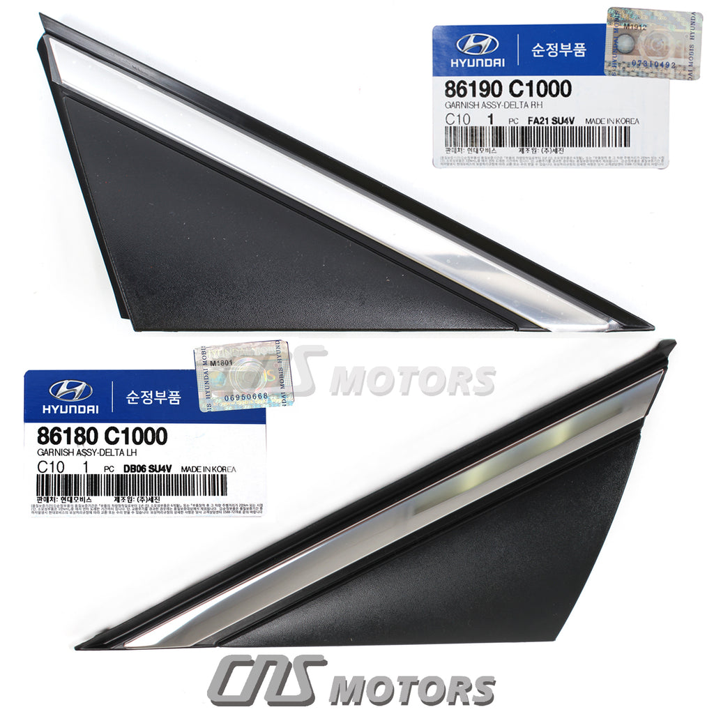 Front Fender Pillar Corner Molding, High Strength Driver Side Triangle - View #5