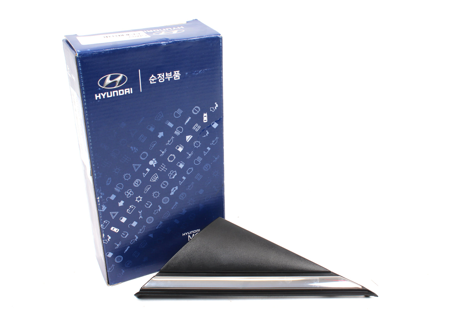 GENUINE Fender Corner Molding Chrome DRIVER for 15-19 Hyundai Sonata 86180C1000