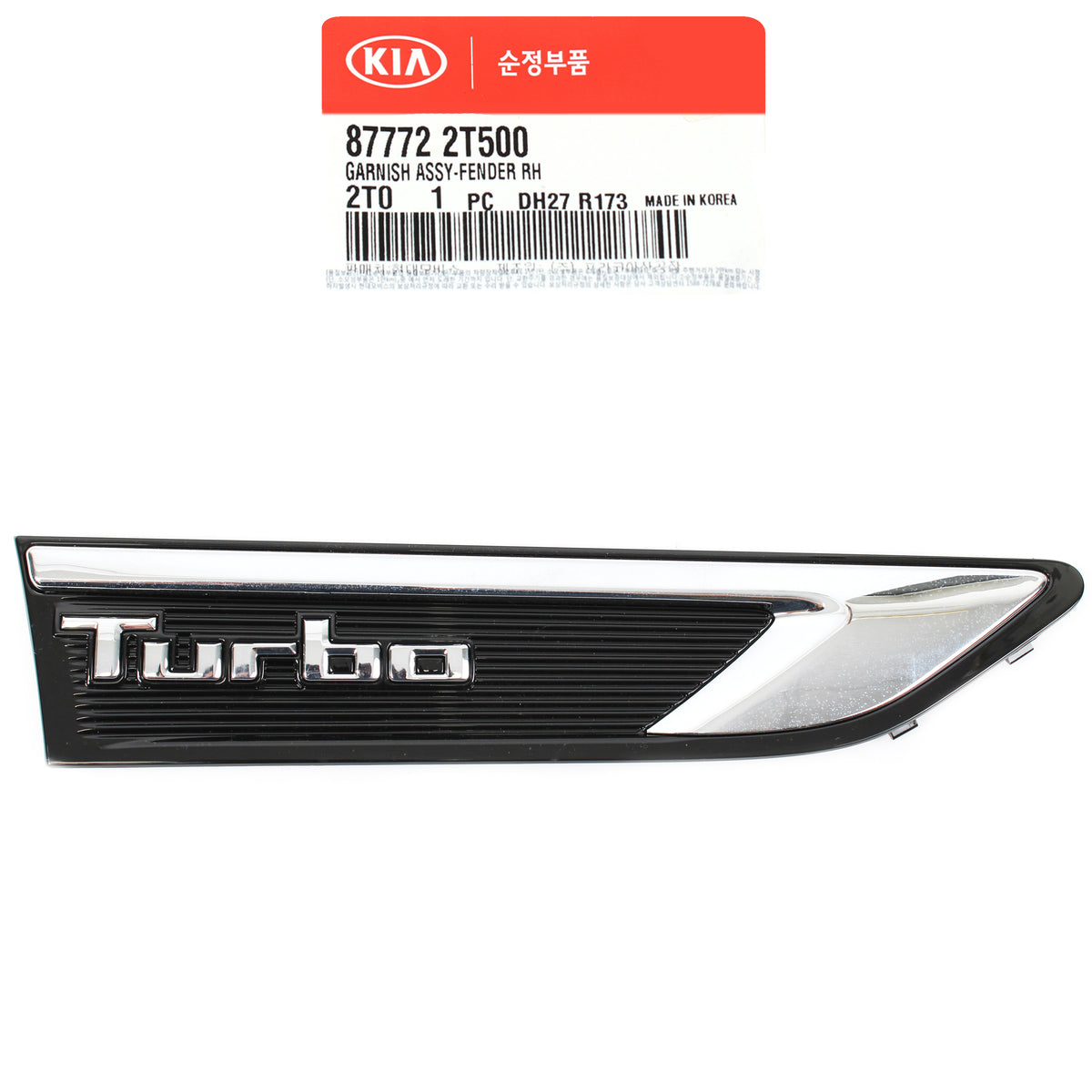 GENUINE FENDER VENT GRILLE FRONT RIGHT for 11-15 KIA OPTIMA TURBO OEM 877722T500