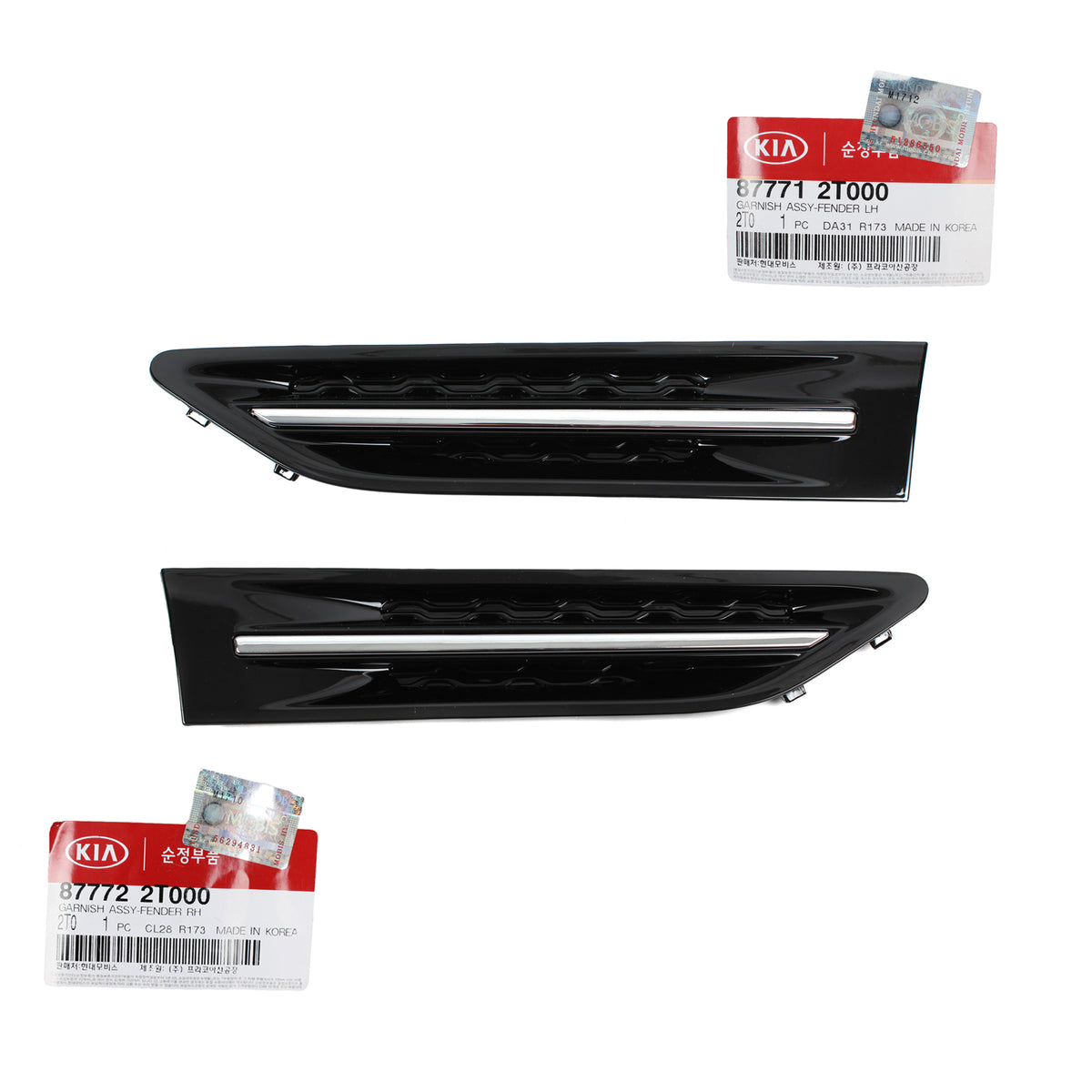 GENUINE Fender-Vent Grille Garnish LH &amp; RH for 2011-2015 Kia Optima OEM