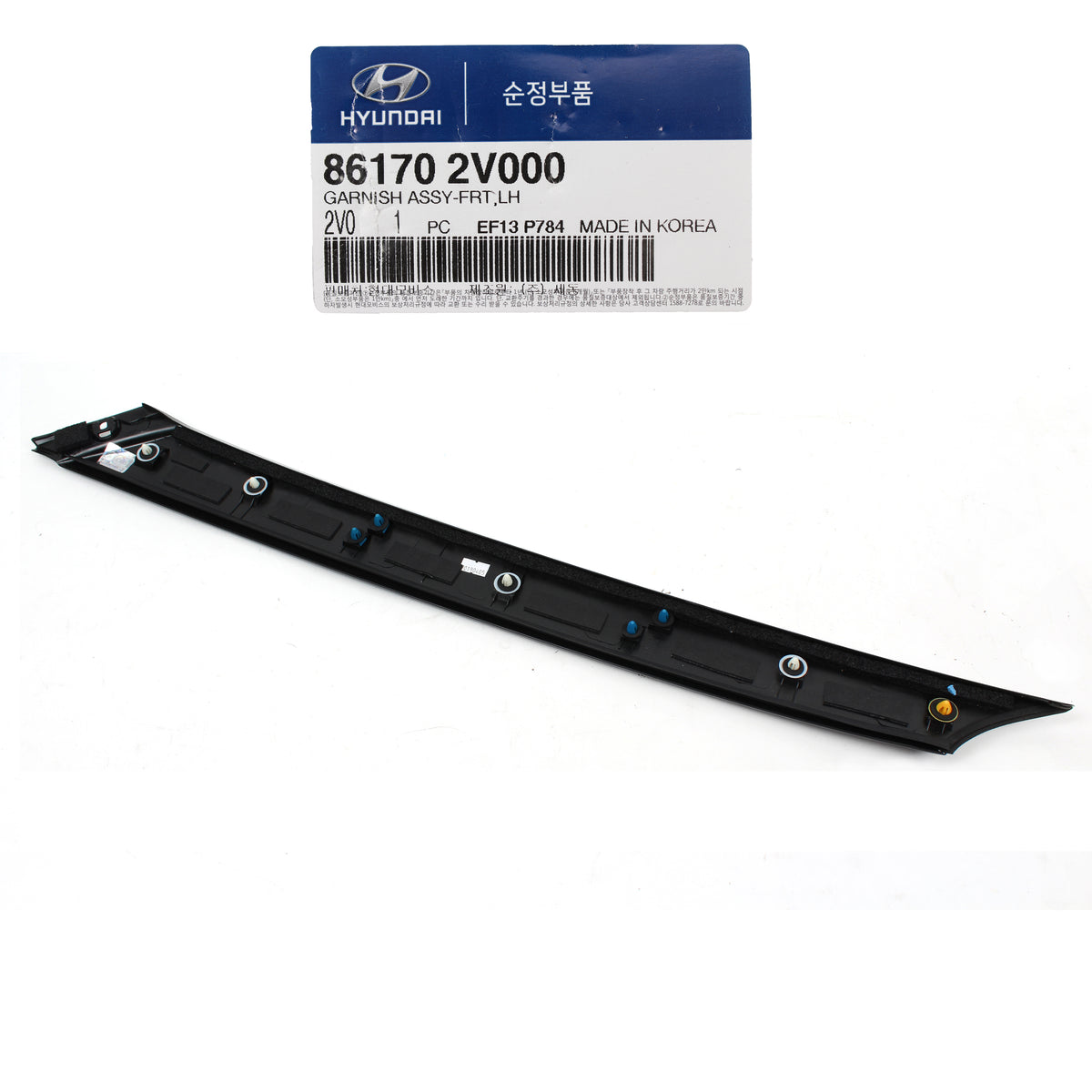 Windshield Pilar Molding LEFT GENUINE for 12-17 Hyundai Veloster 861702V000