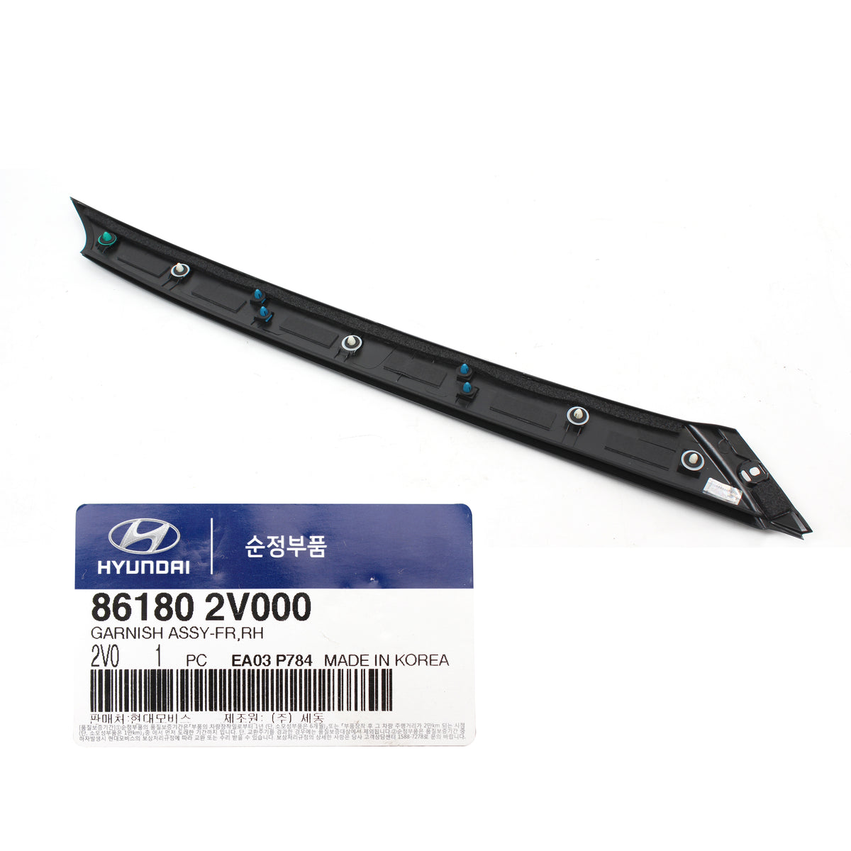 Windshield Pillar Molding RIGHT GENUINE for 12-17 Hyundai Veloster 861802V000