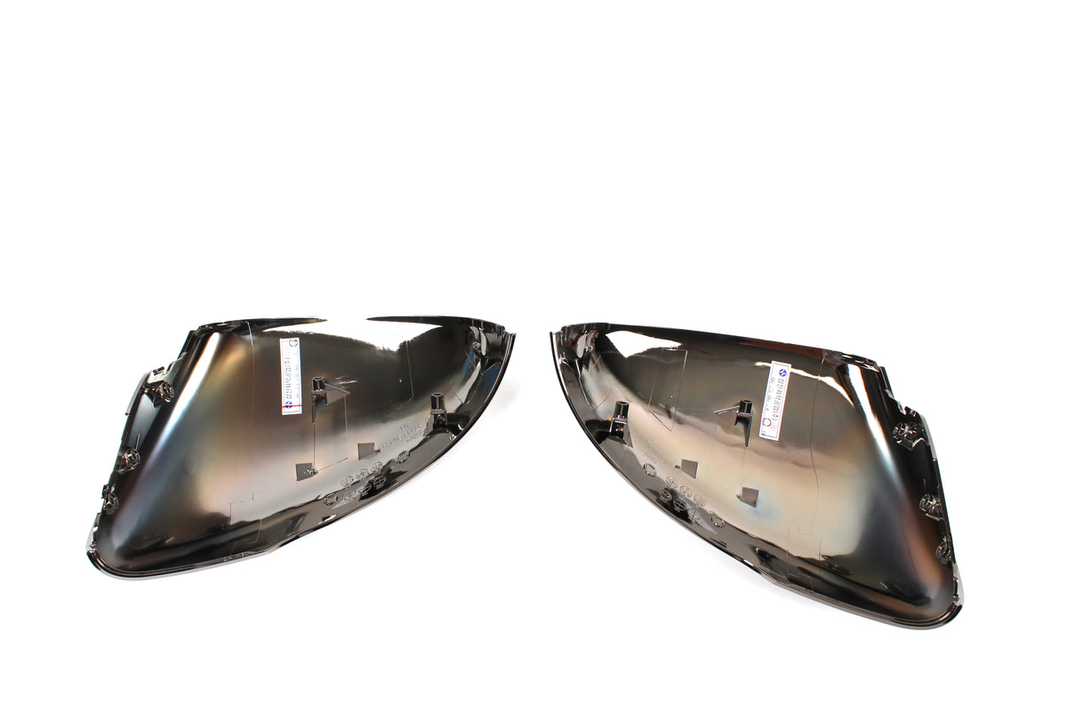 Fits 2018-2020 Kia Singer GENUINE Side Mirror Cover Dark Chrome LEFT &amp; RIGHT