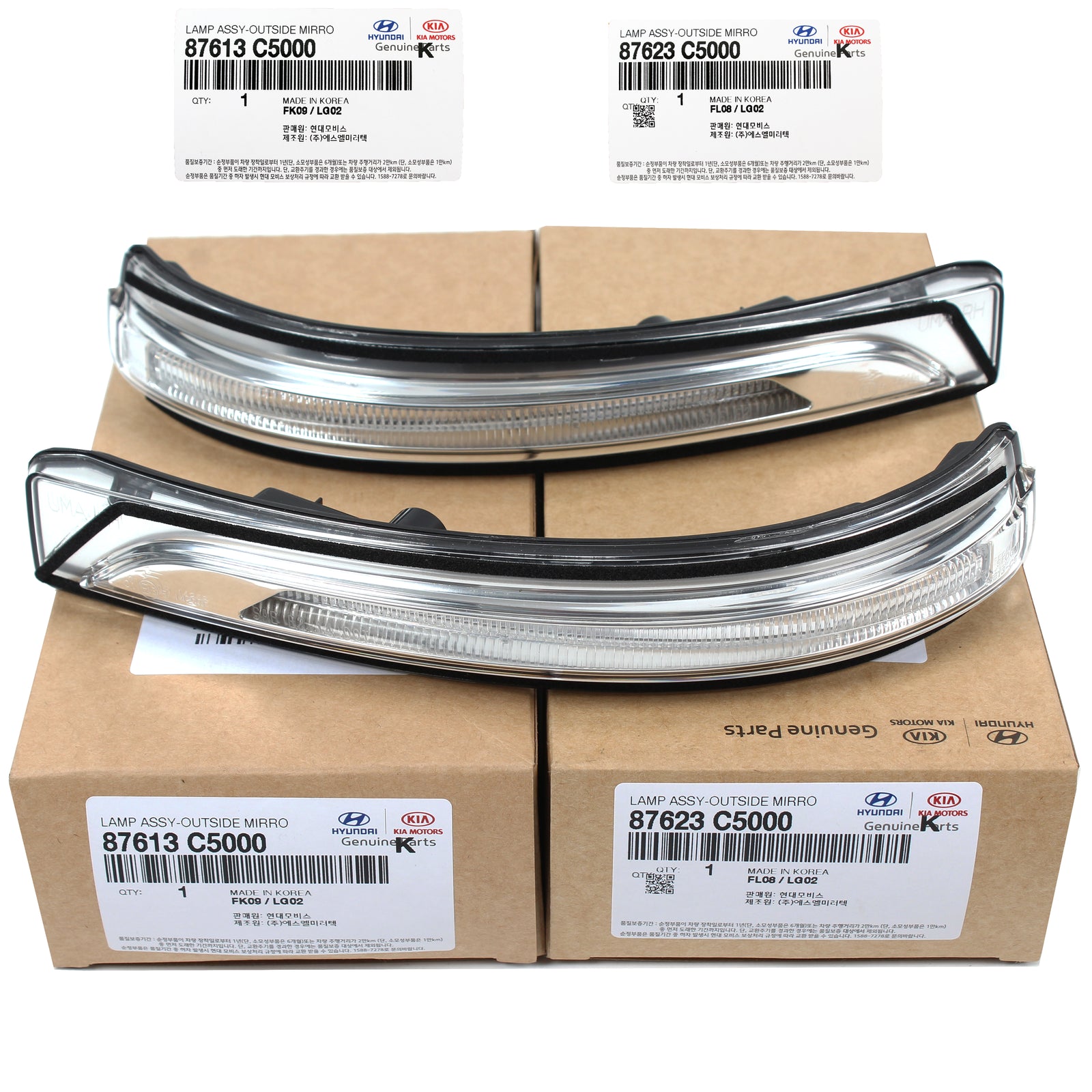 GENUINE Outside Mirror lamp LEFT & RIGHT for 2016-2020 Kia Sorento 87623C5000