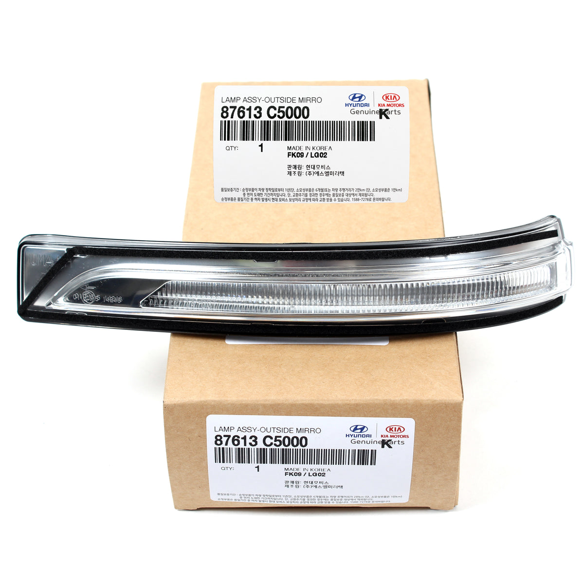 OEM Side Mirror LED Marker Repeater DRIVER for 2016-20 Kia Sorento 87613C5000