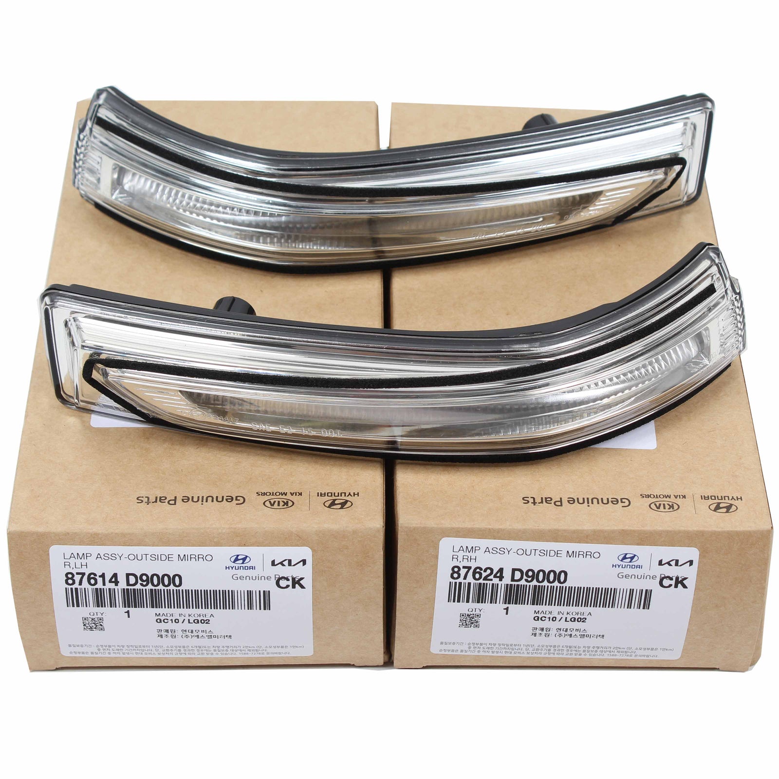 OEM Side Mirror Turn Signal lamp LEFT & RIGHT for 17-19 Kia Sportage 87624D9000