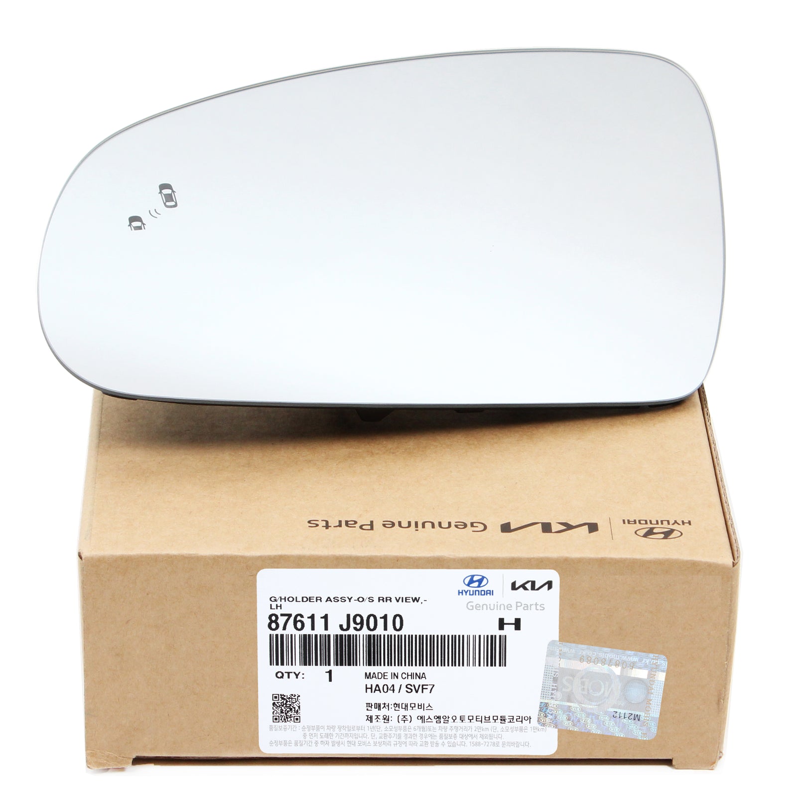 GENUINE Side View Mirror Glass LEFT w/ Heated Blind Spot for 18-21 Hyundai Kona