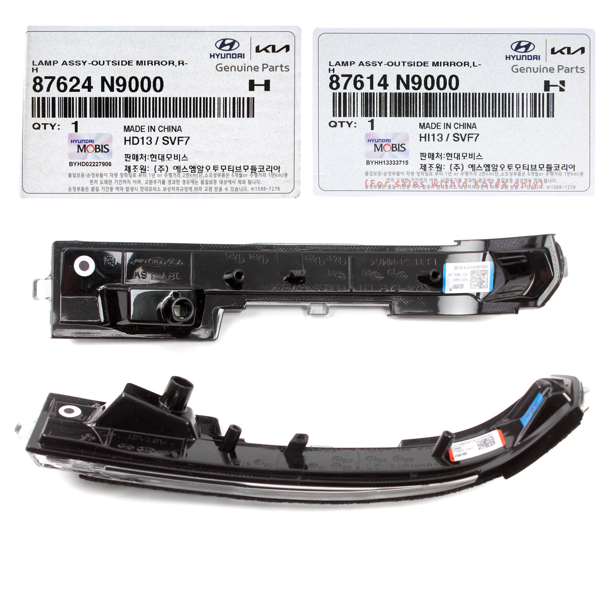 GENUINE Side Mirror Signal Lamps LEFT &amp; RIGHT for 2022 2023 Hyundai Tucson