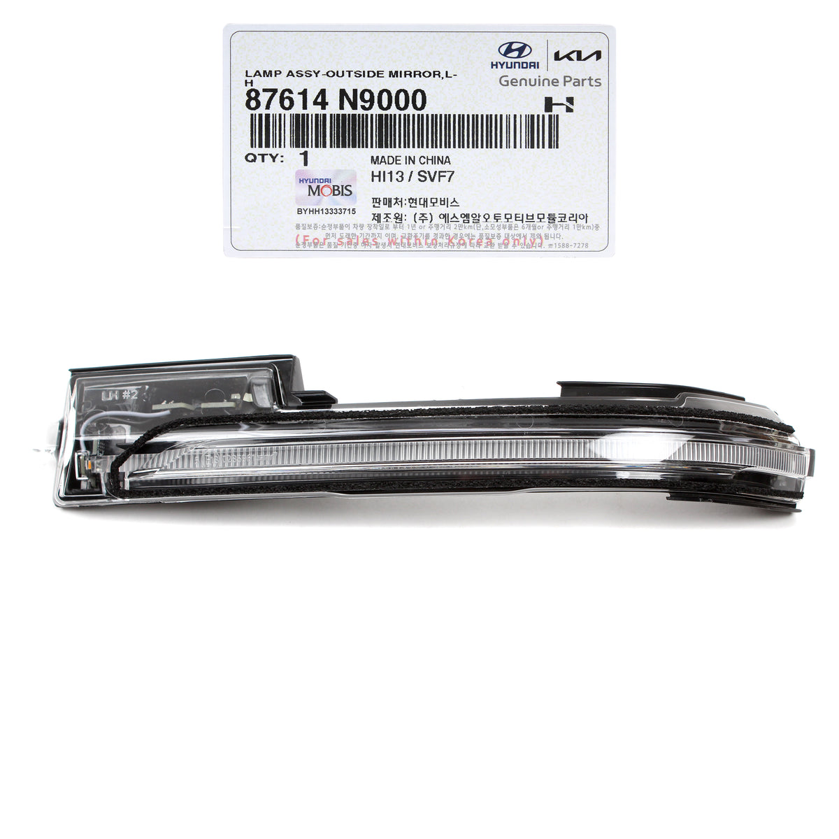 GENUINE Side Mirror Signal Lamp Repeater LEFT for 2022 2023  Hyundai Tucson 87614N9000