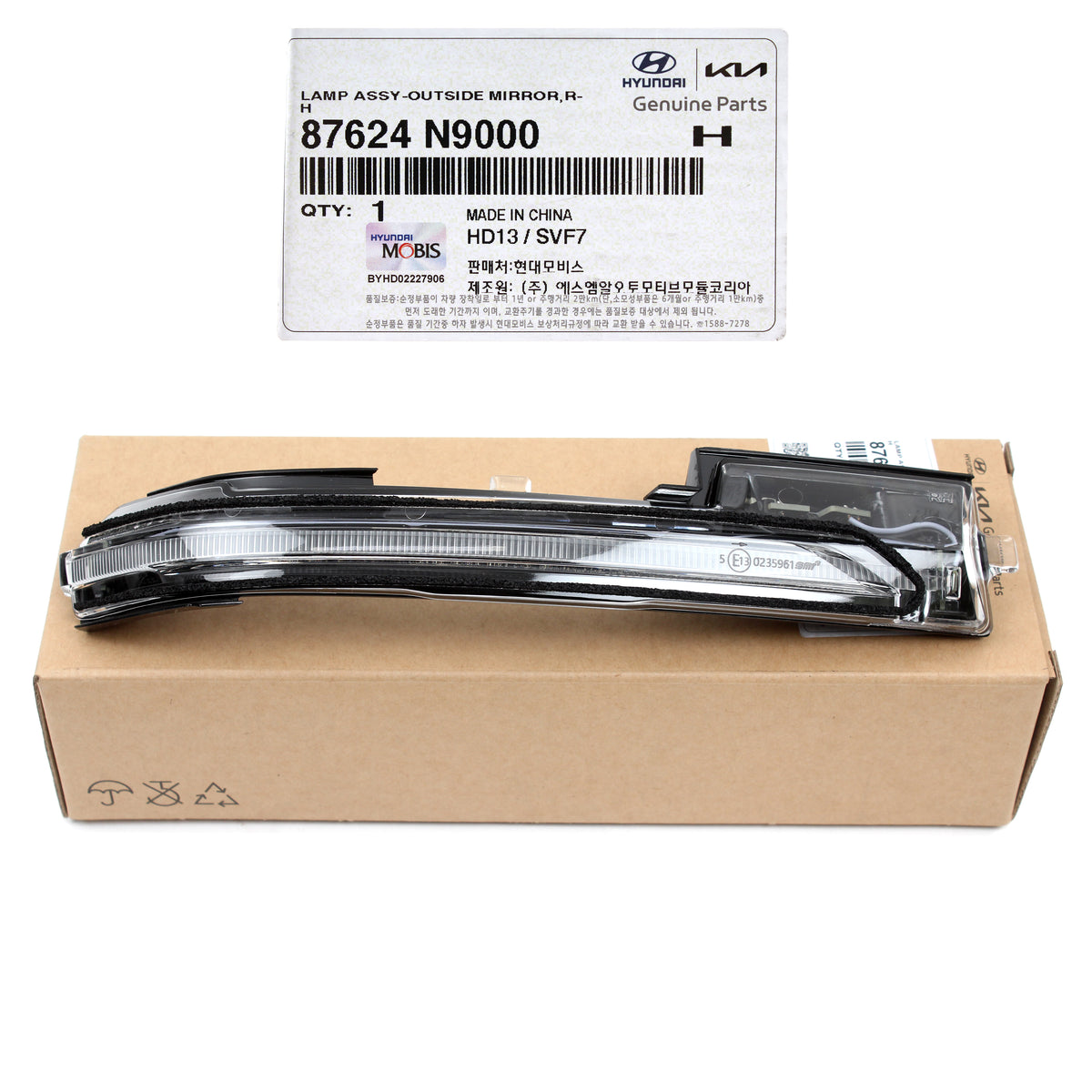 OEM Side Mirror Indicator Light RIGHT for 2022-2023 Hyundai Tucson 87624N9000