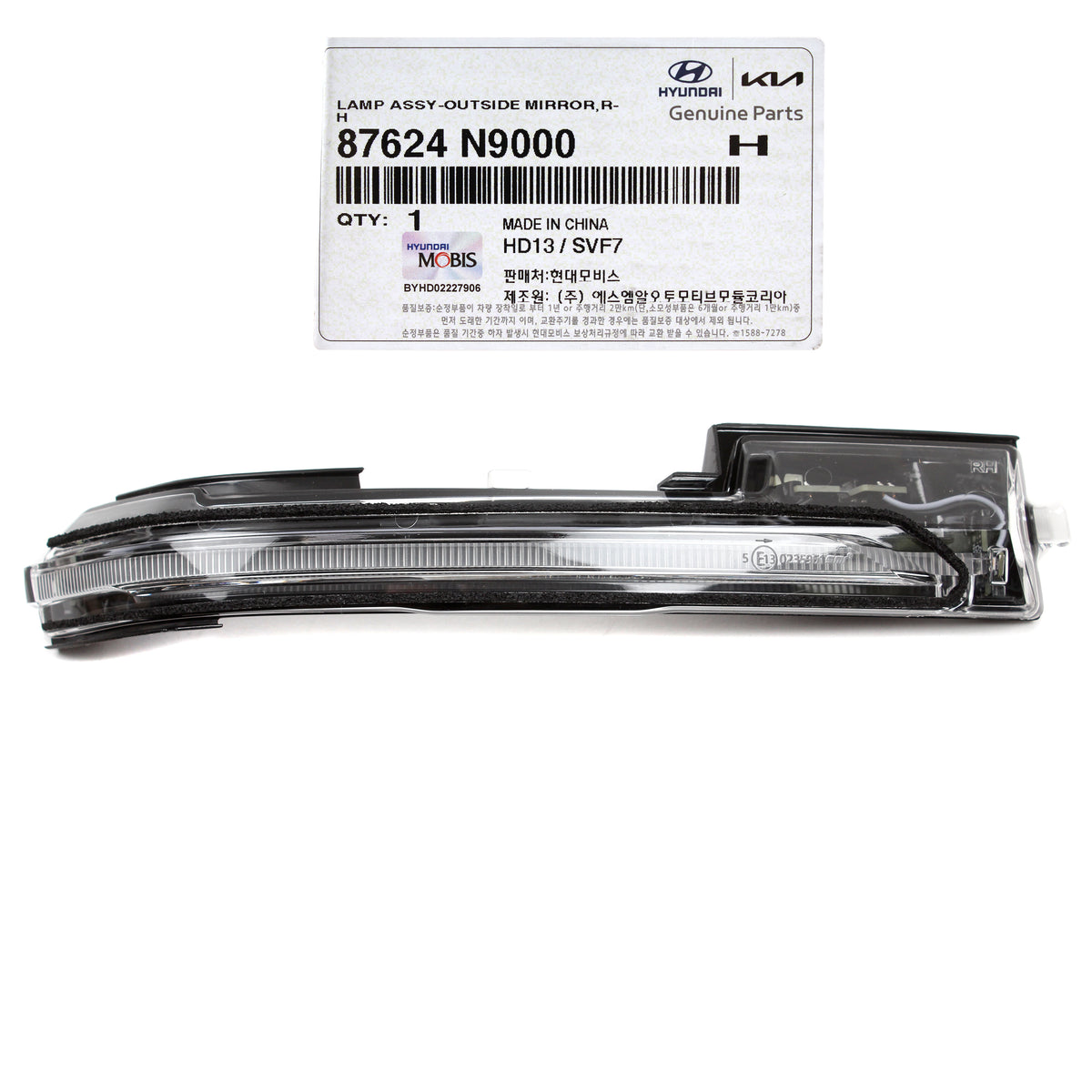 OEM Side Mirror Indicator Light RIGHT for 2022-2023 Hyundai Tucson 87624N9000