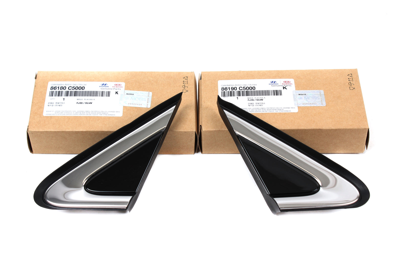 OEM Fender Pillar Mirror Door Molding LH & RH for 16-20 Kia Sportage 86180C5000