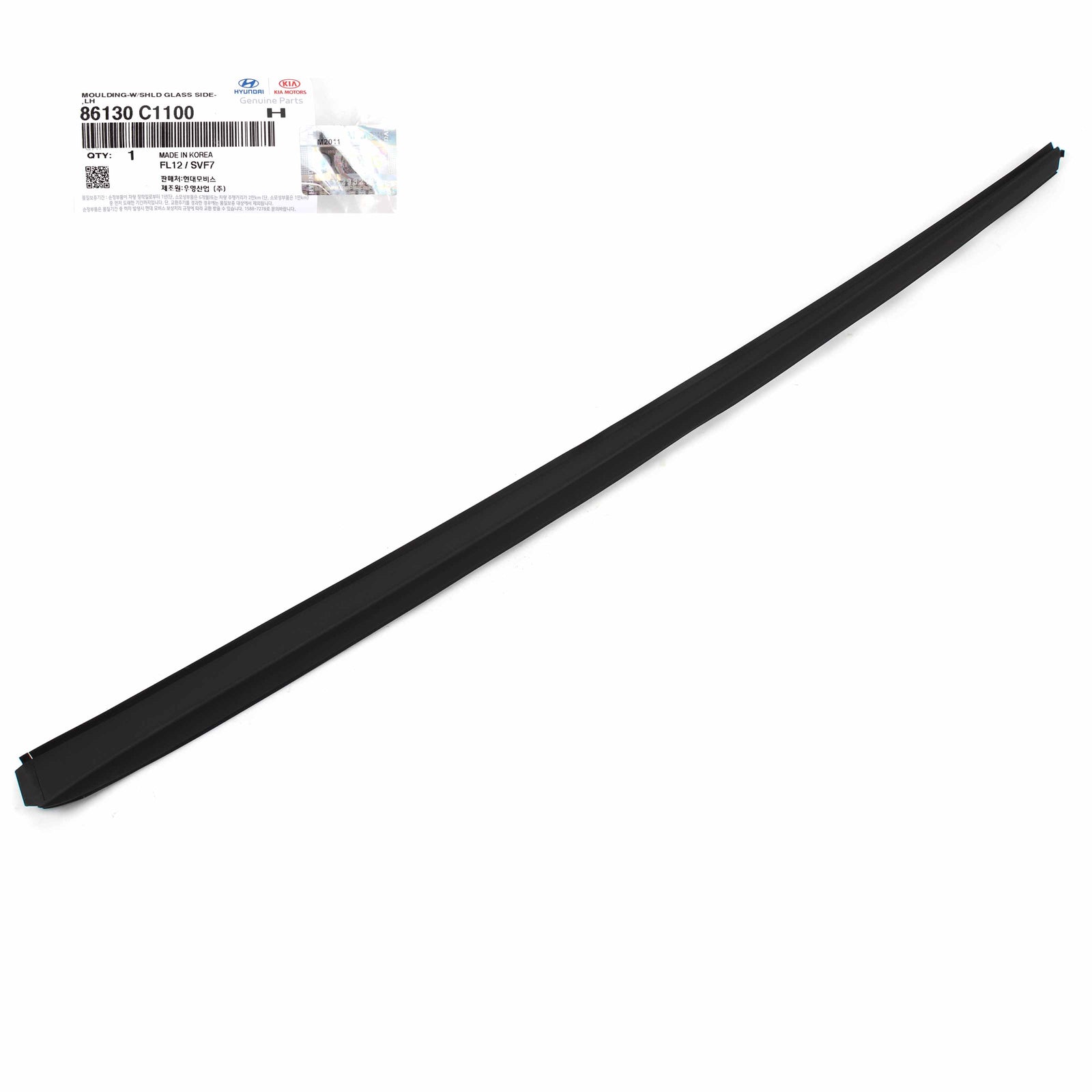 Windshield Pillar Molding FRONT LEFT GENUINE for 15-19 Hyundai Sonata 86130C1100