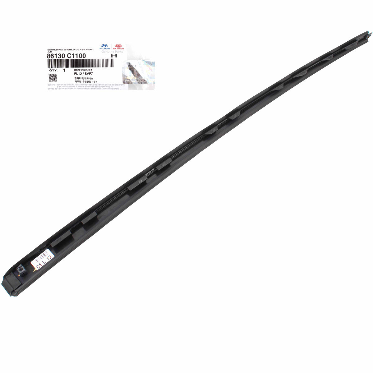 Windshield Pillar Molding FRONT LEFT GENUINE for 15-19 Hyundai Sonata 86130C1100